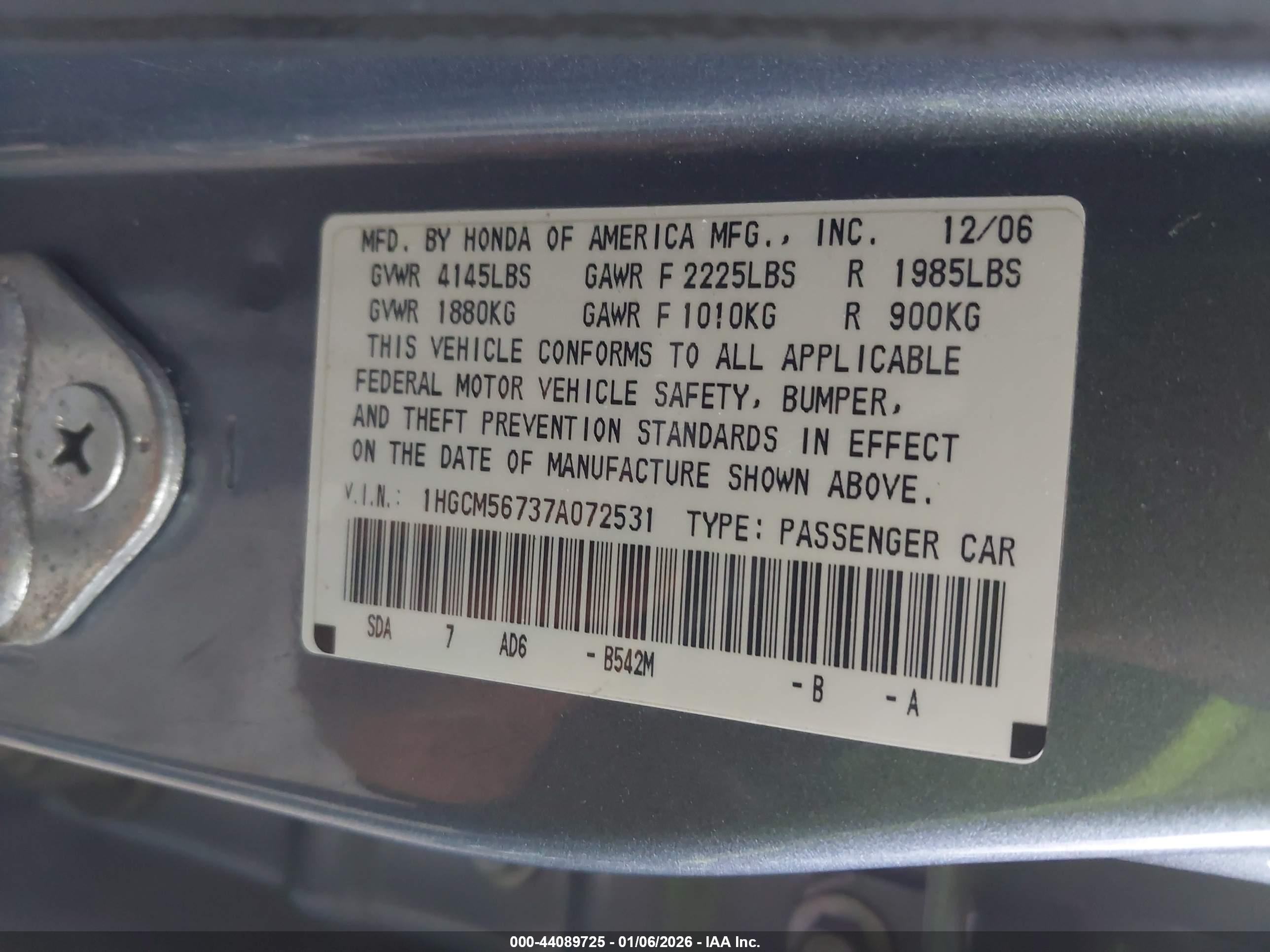 HONDA ACCORD image 9