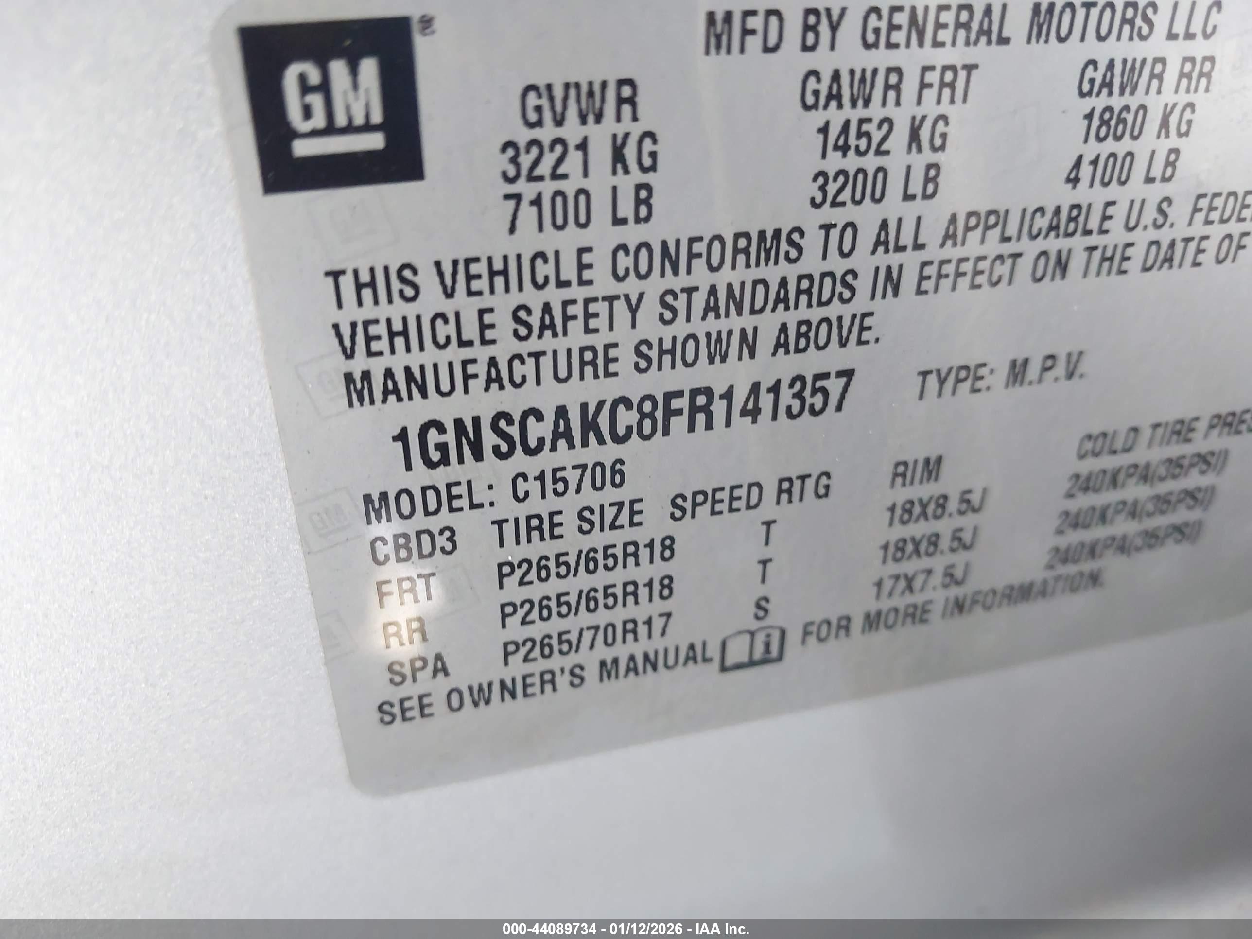 CHEVROLET TAHOE image 9