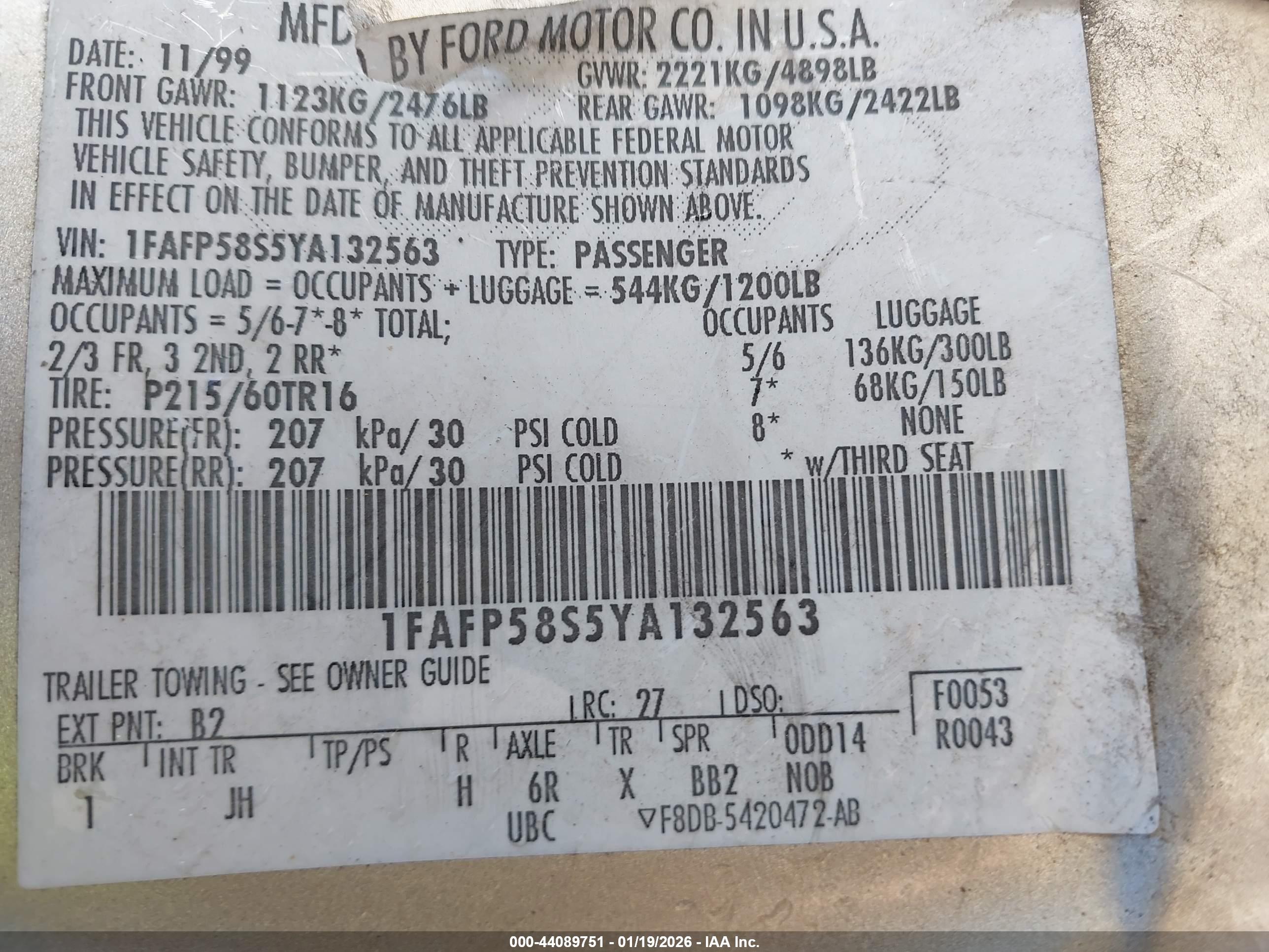 FORD TAURUS image 9