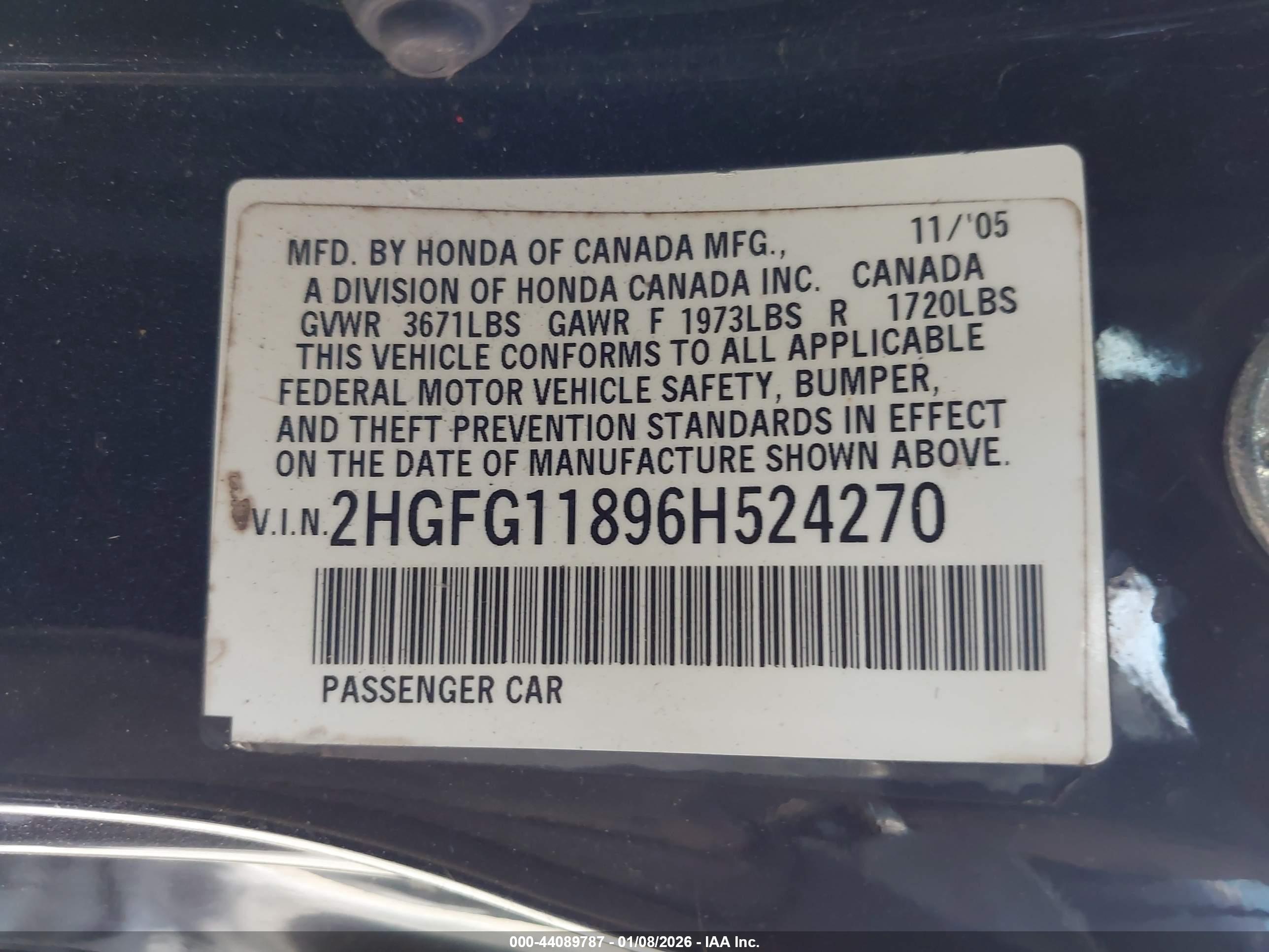 HONDA CIVIC image 9