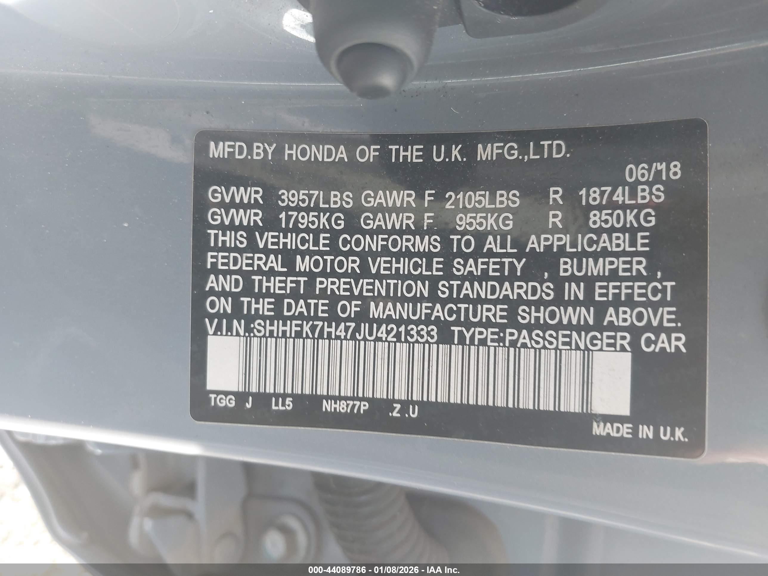 HONDA CIVIC image 9