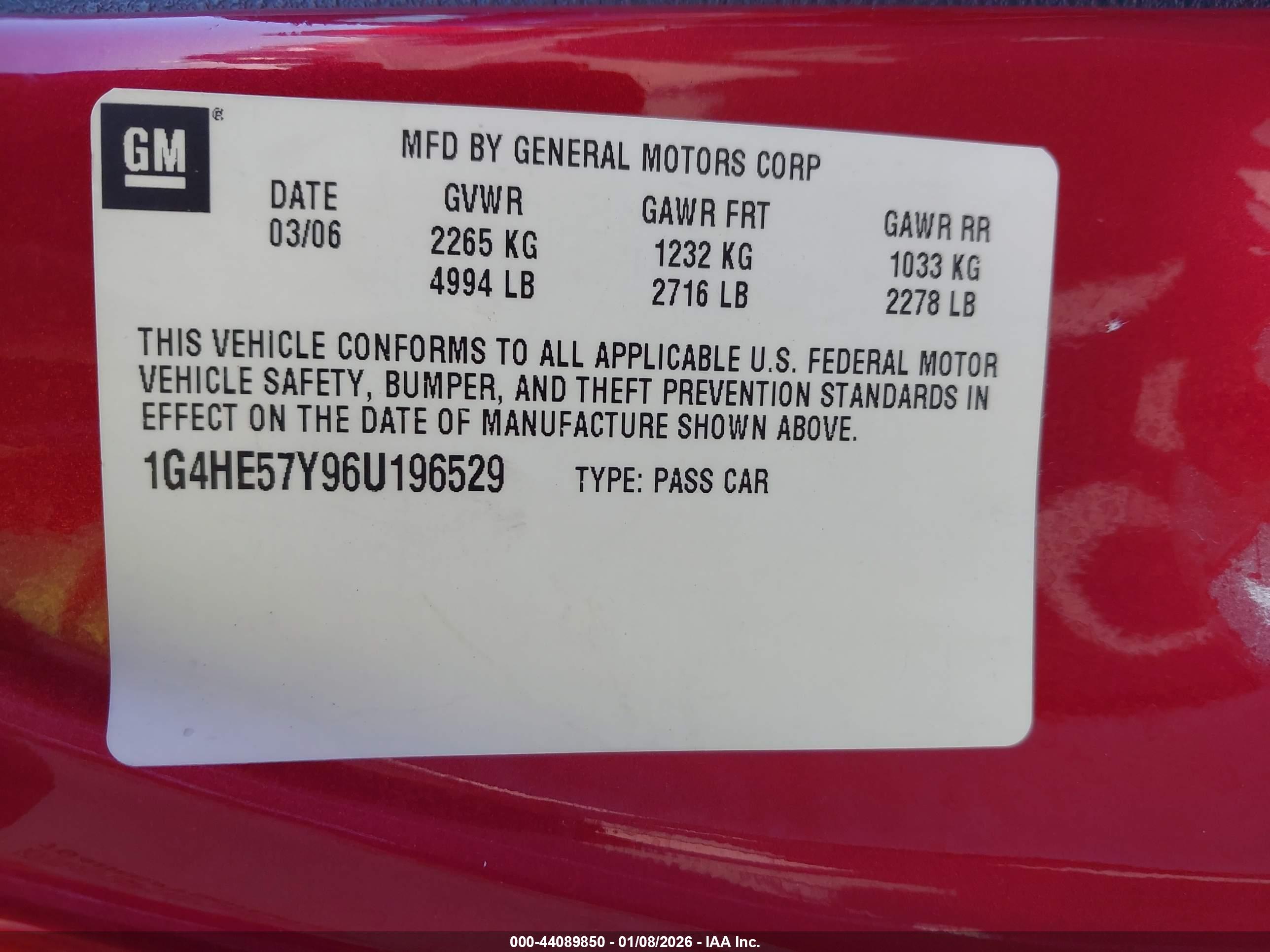 BUICK LUCERNE image 9