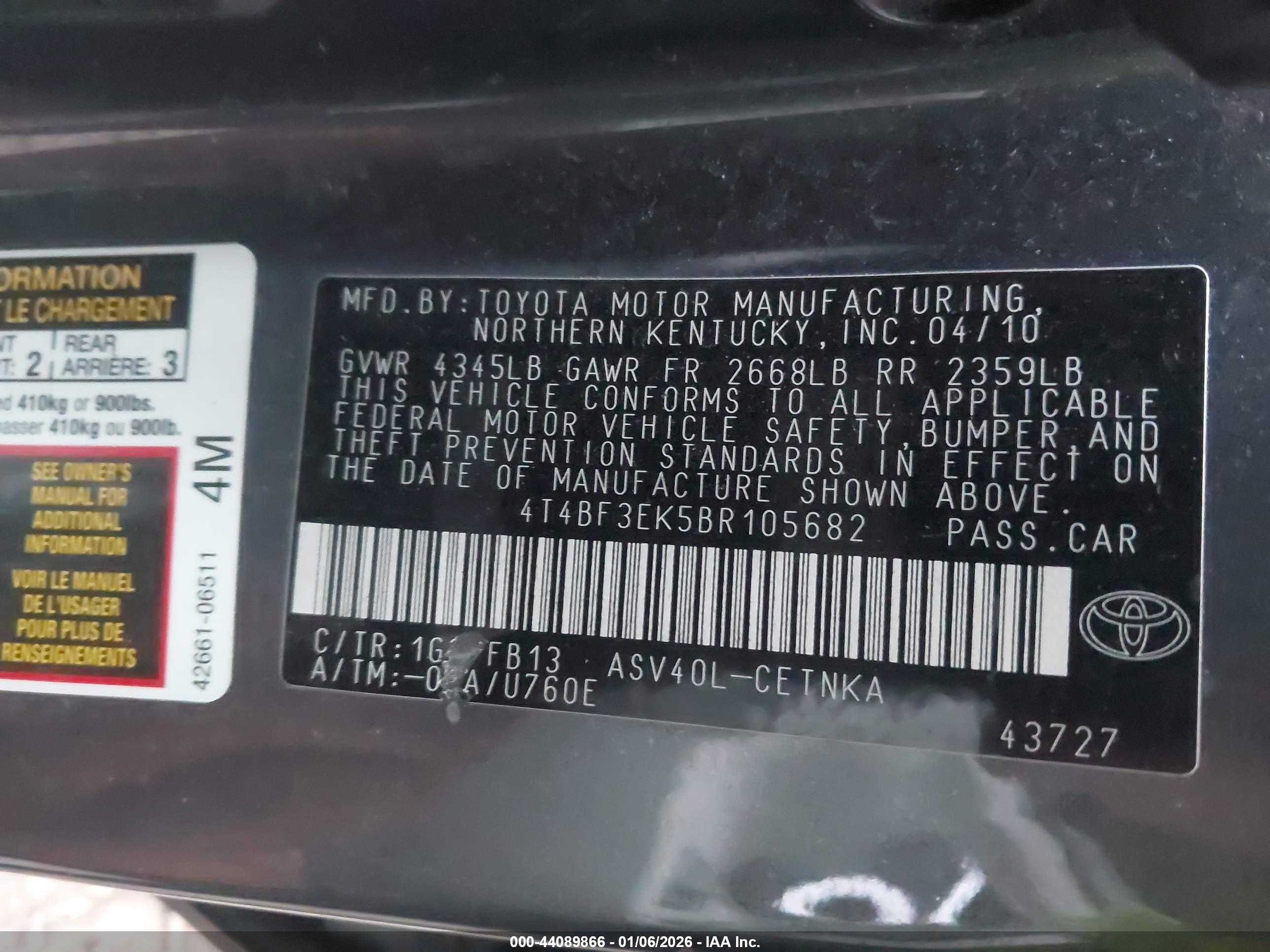 TOYOTA CAMRY image 9