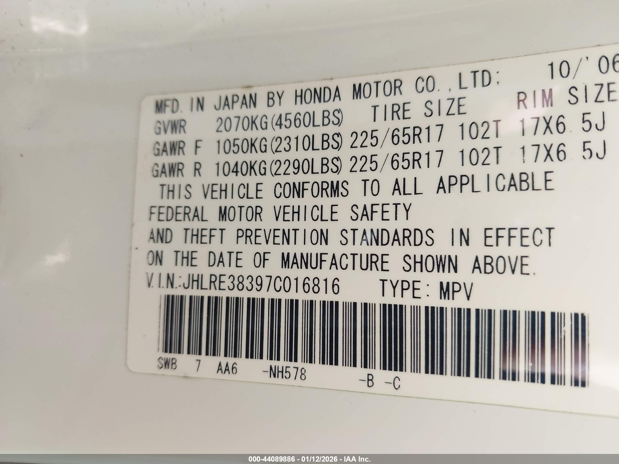 HONDA CR-V image 9