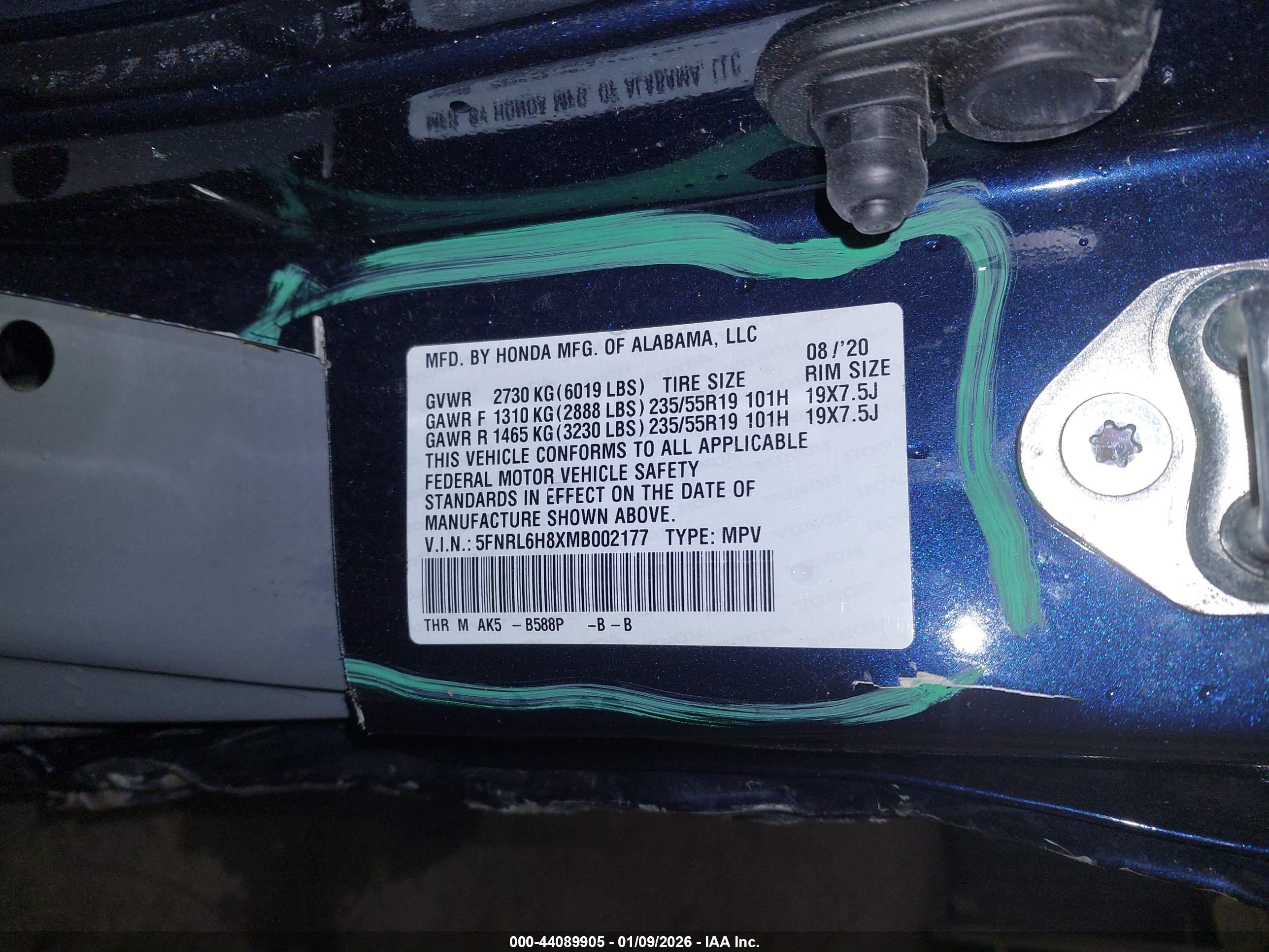 HONDA ODYSSEY image 9