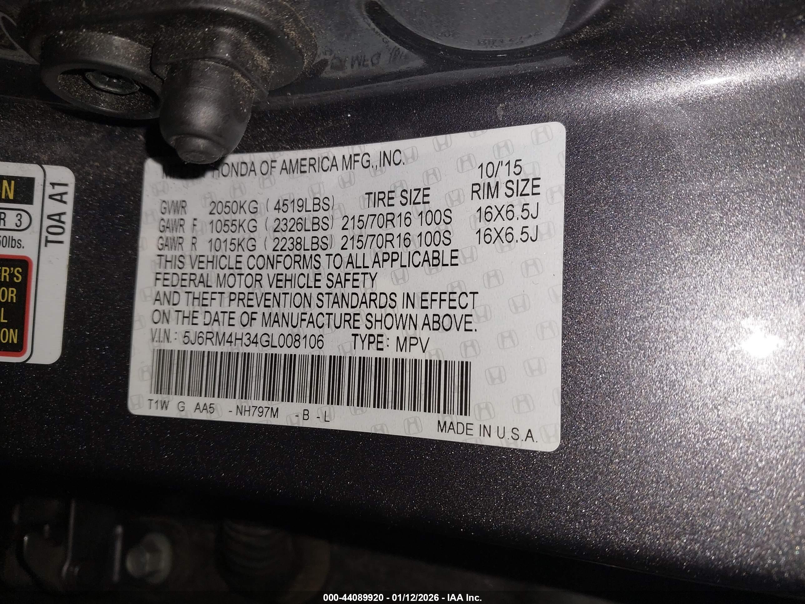 HONDA CR-V image 9
