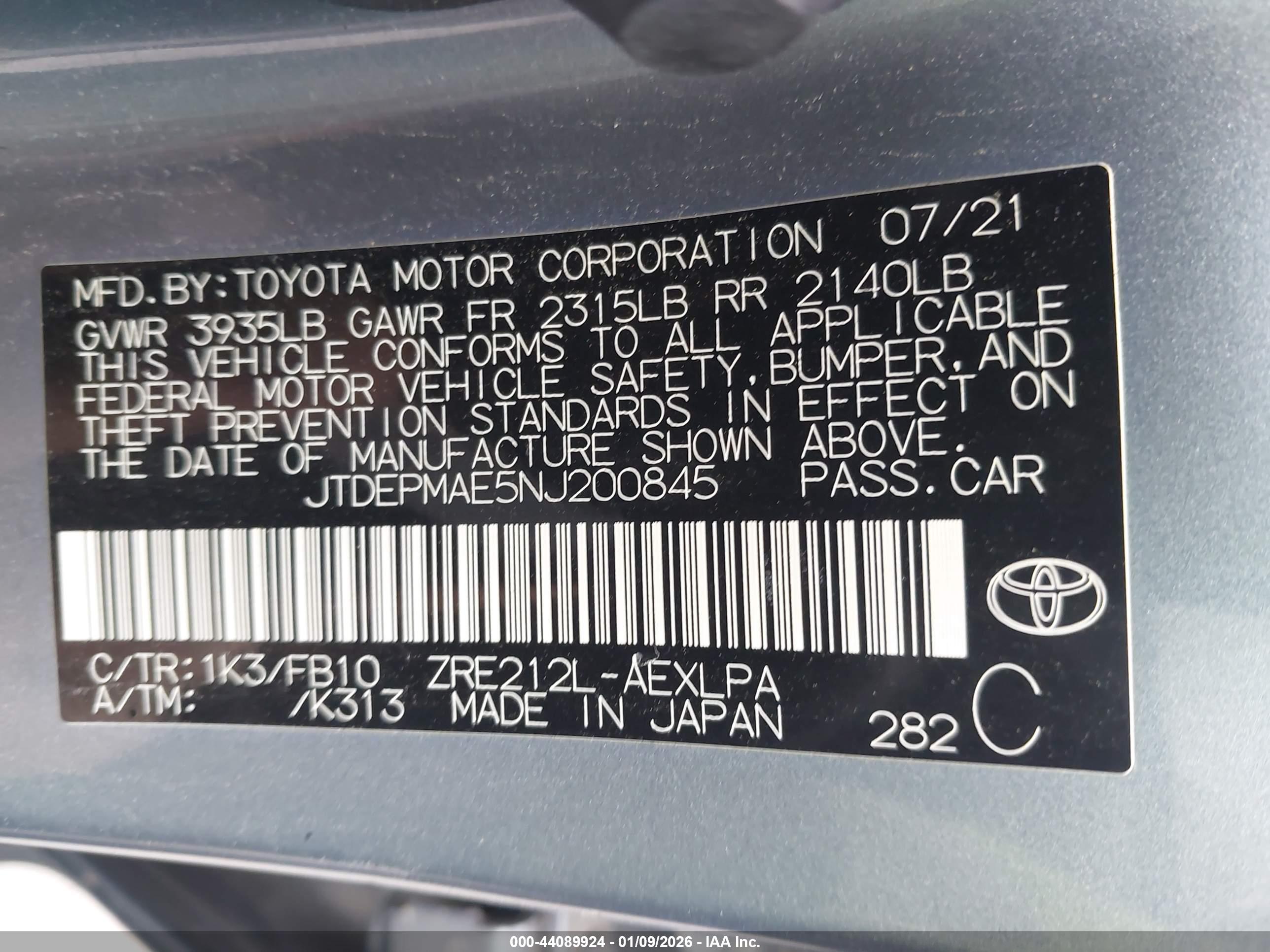 TOYOTA COROLLA image 9