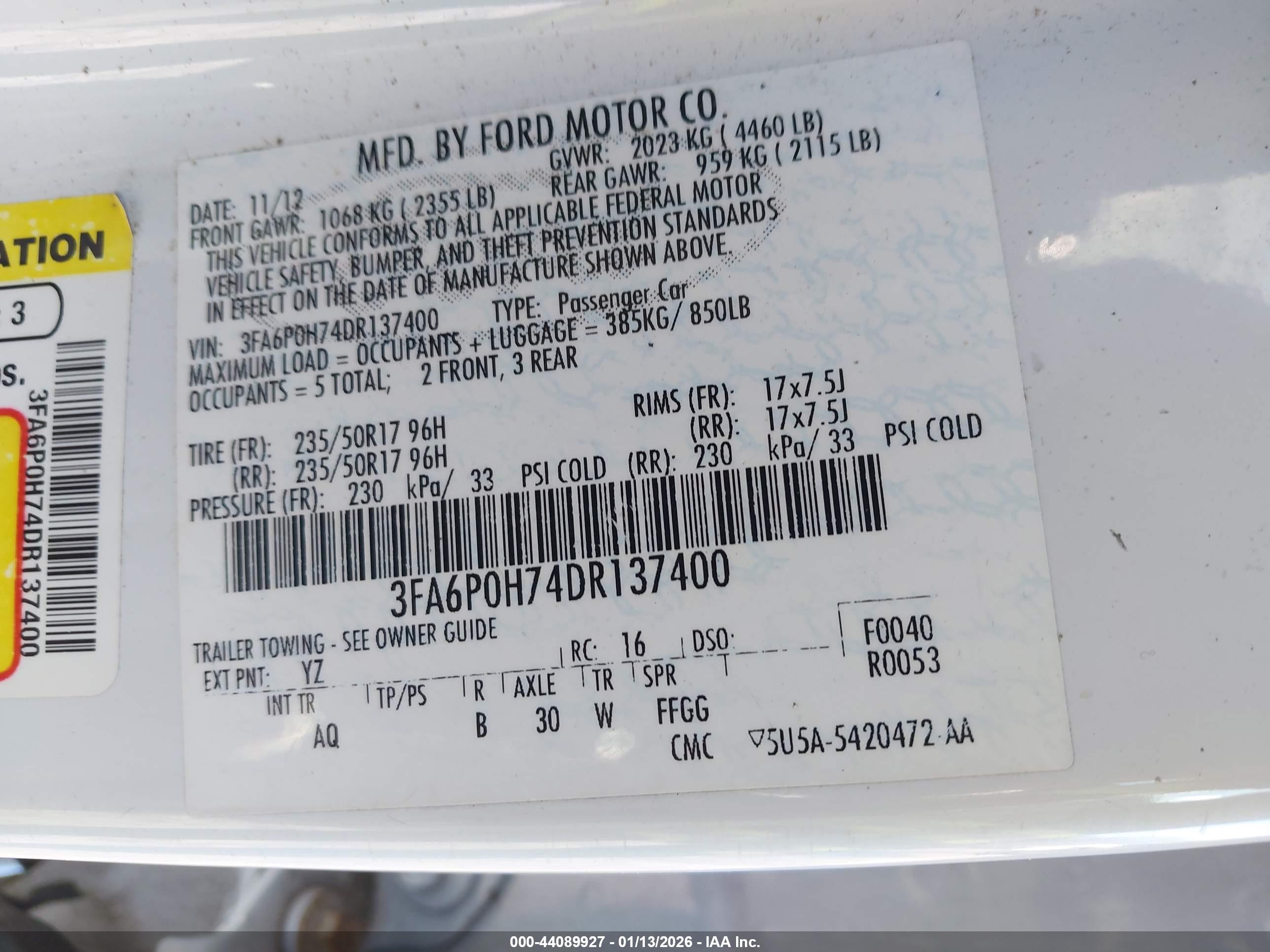 FORD FUSION image 9