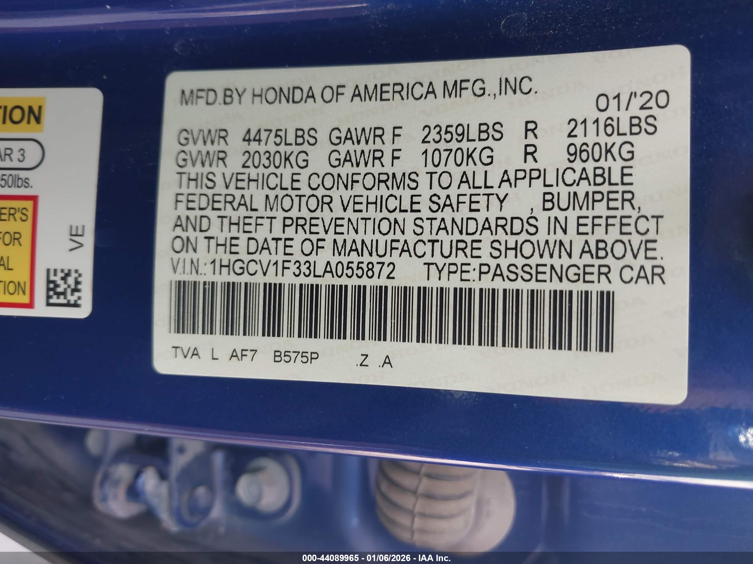 HONDA ACCORD image 9