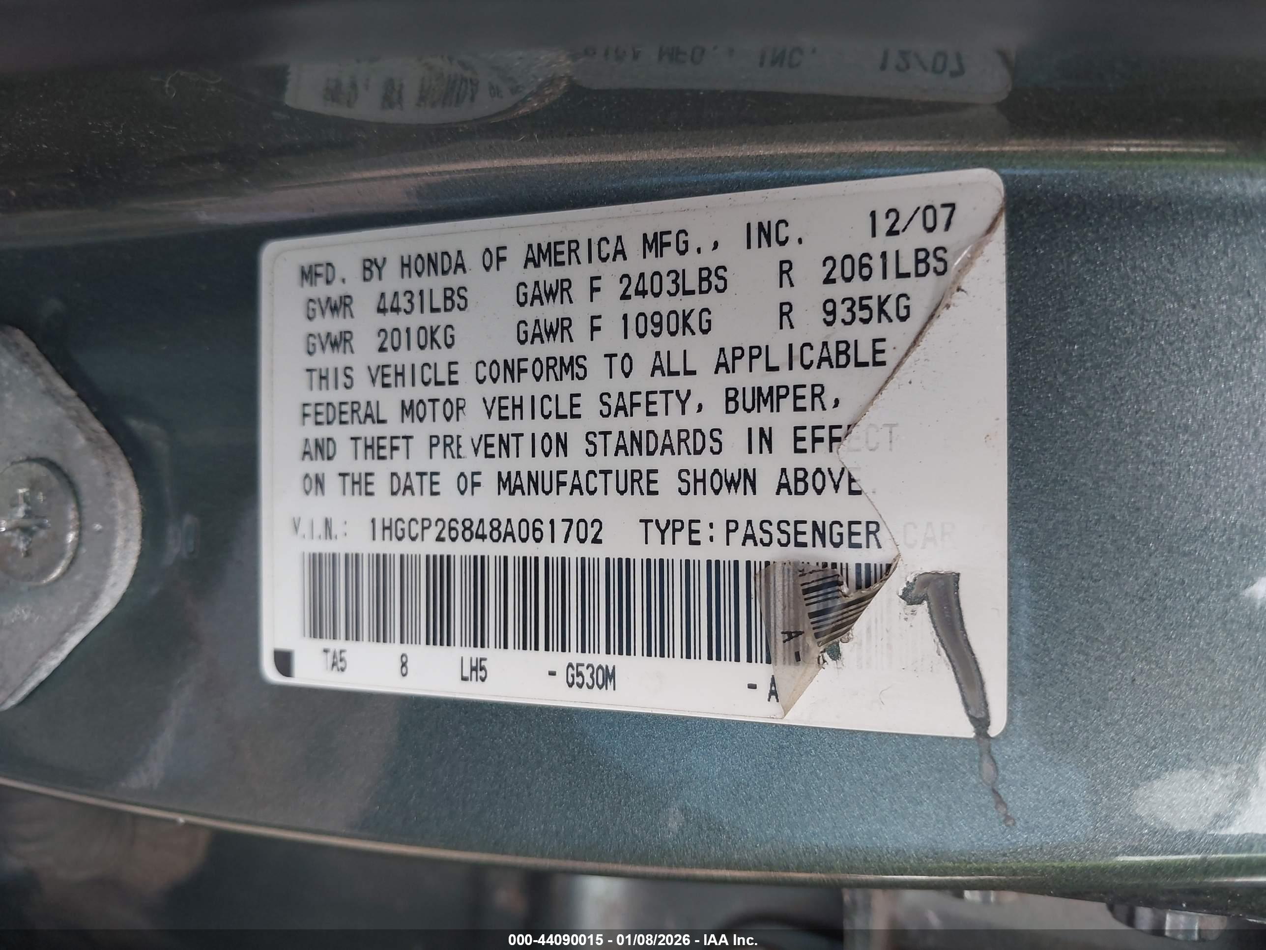 HONDA ACCORD image 9