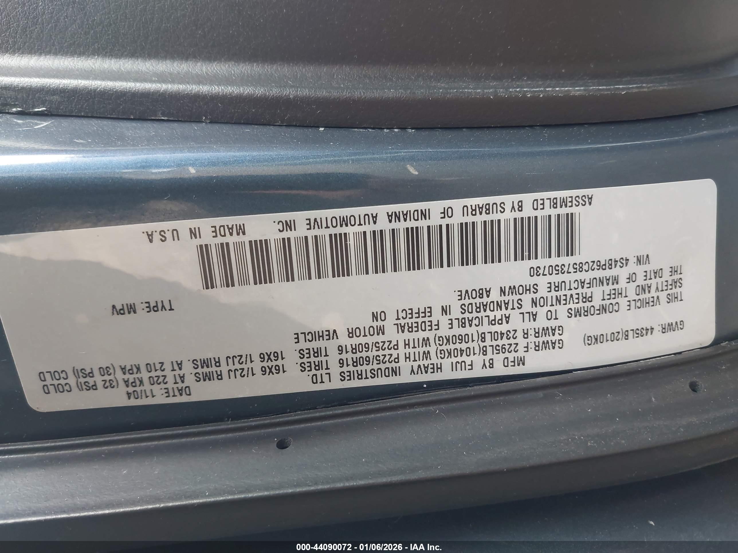 SUBARU OUTBACK image 9