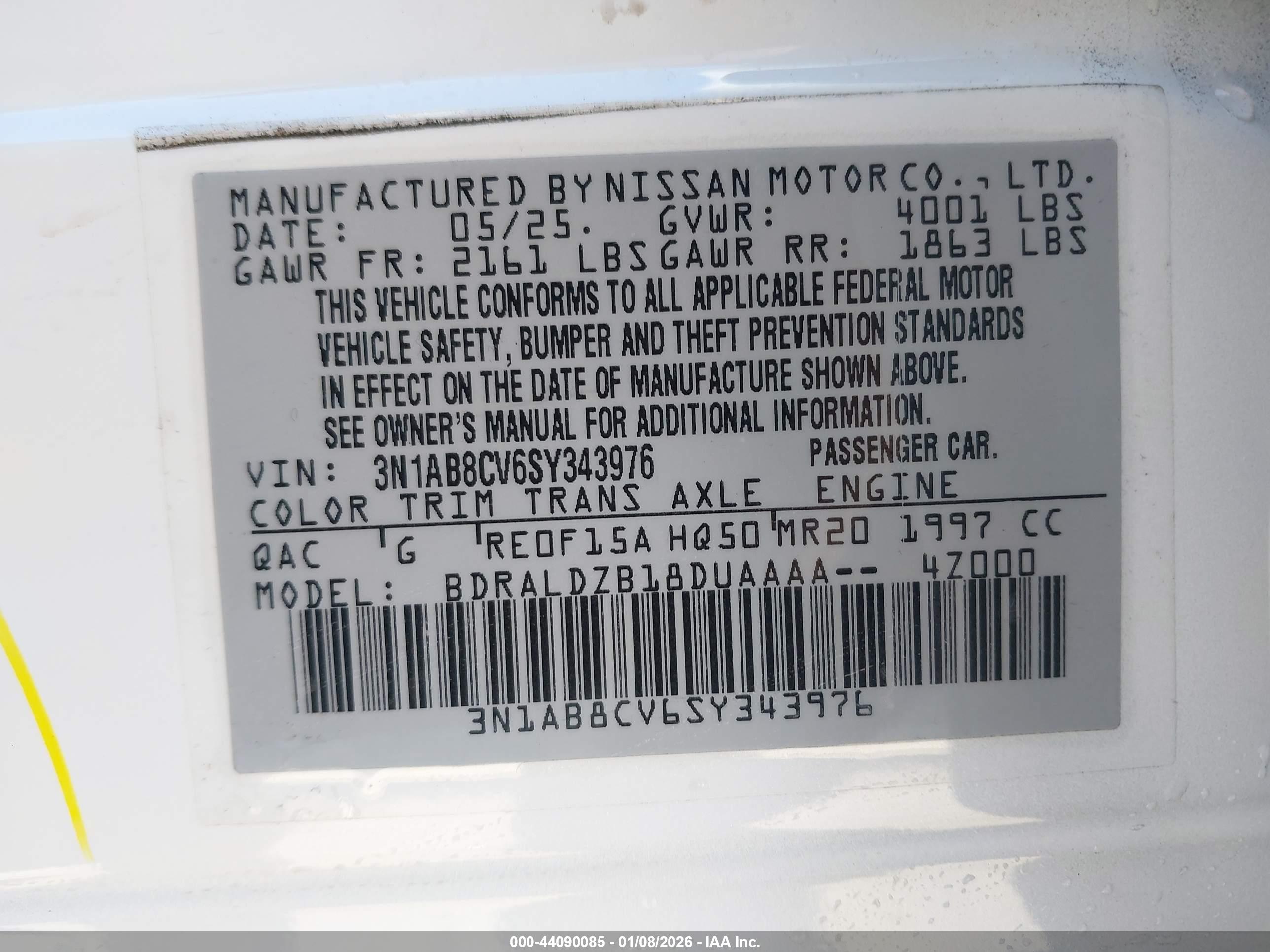 NISSAN SENTRA image 9