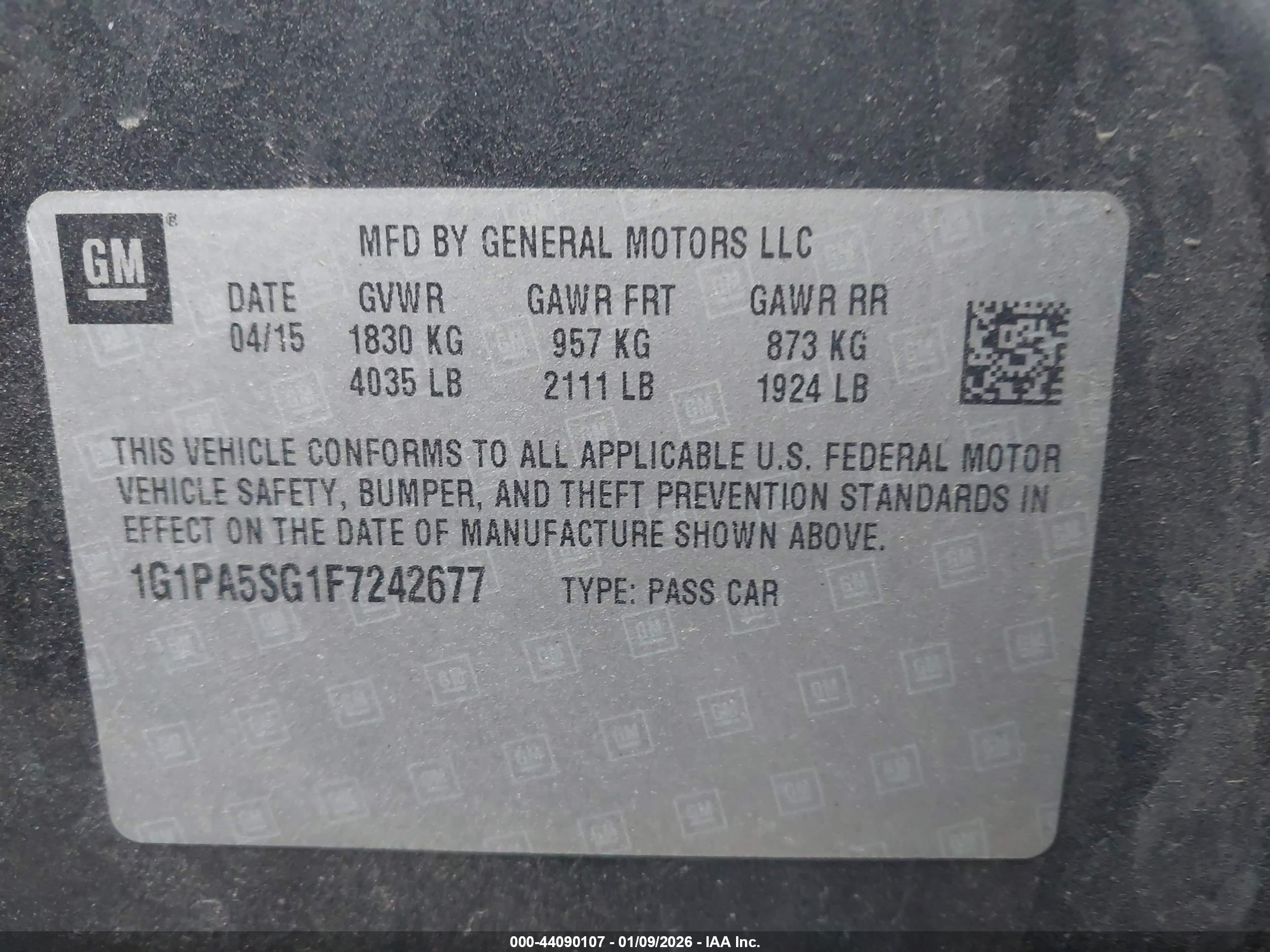 CHEVROLET CRUZE image 9