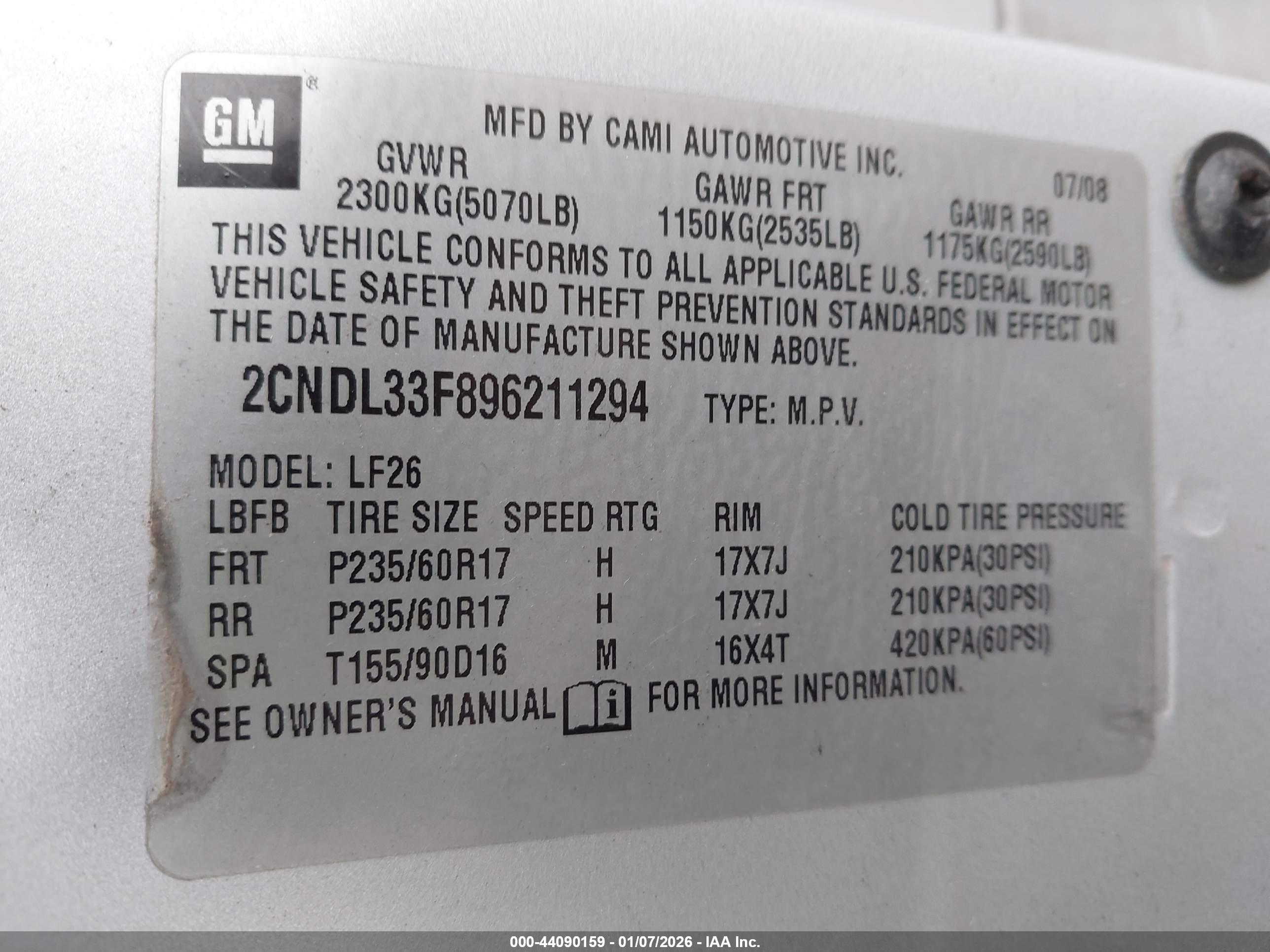 CHEVROLET EQUINOX image 9
