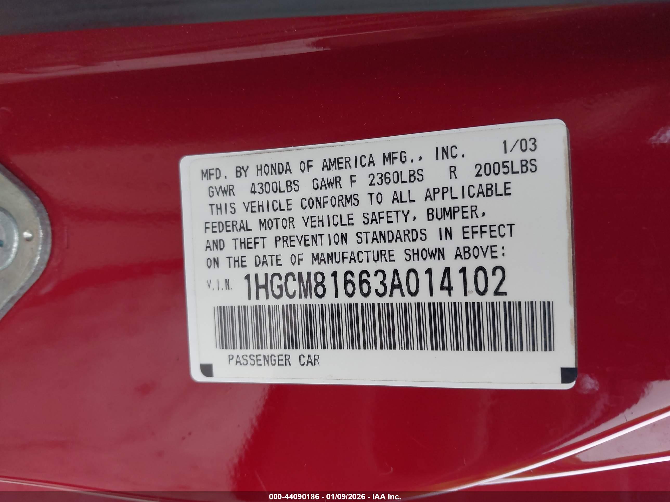 HONDA ACCORD image 9