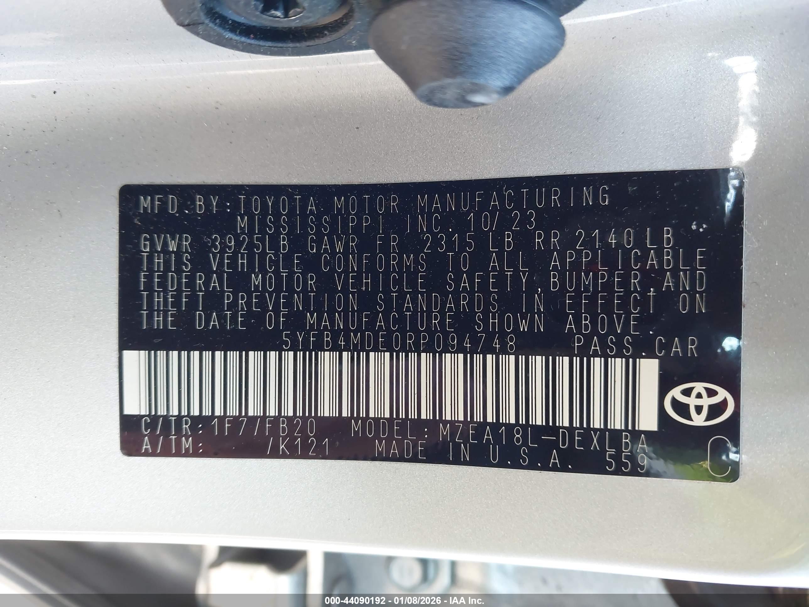 TOYOTA COROLLA image 9