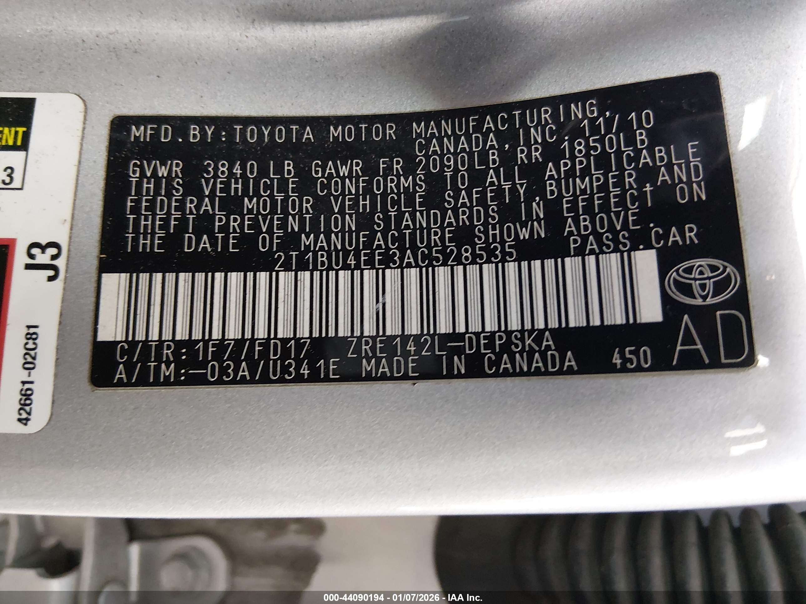 TOYOTA COROLLA image 9