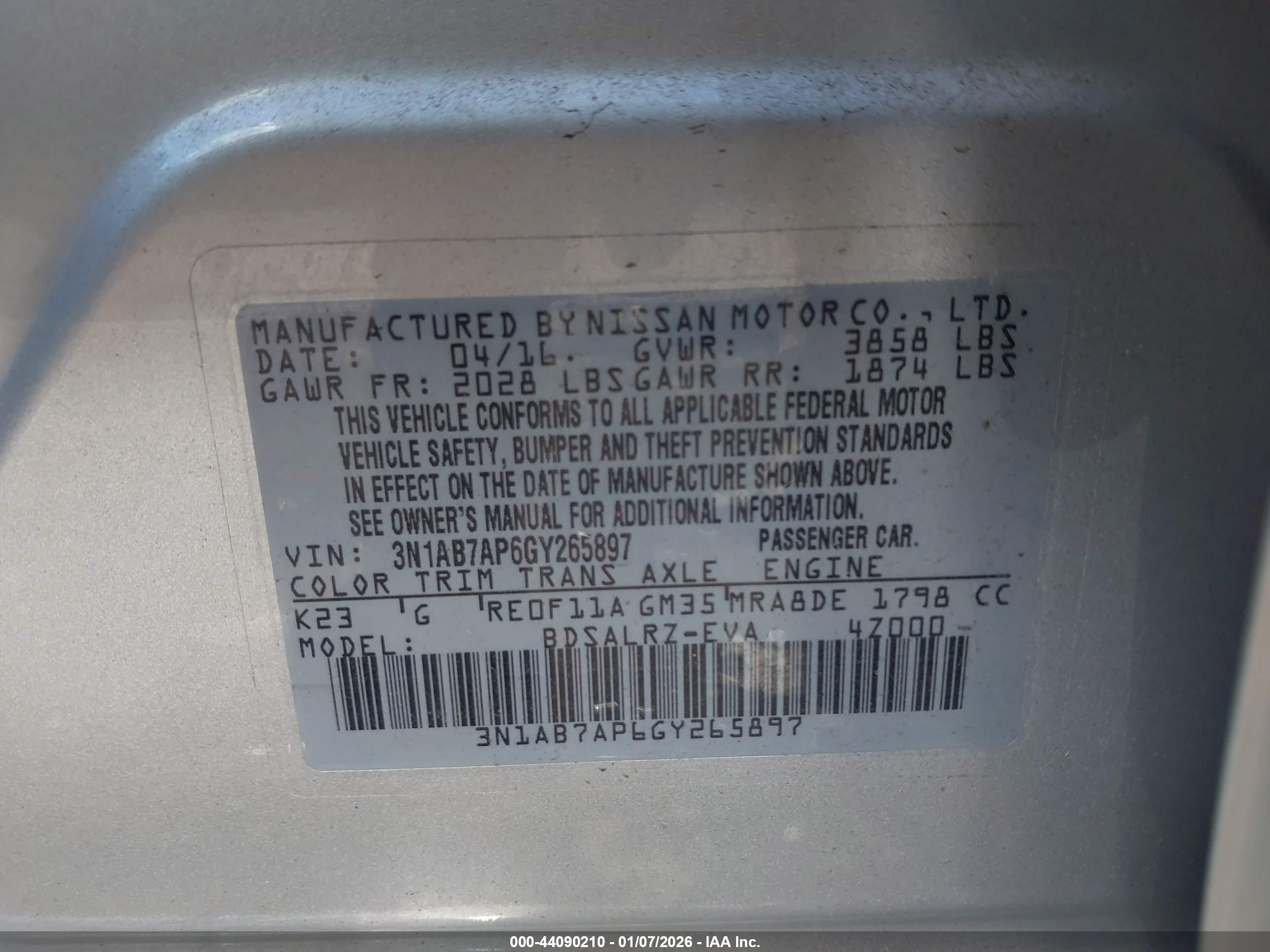 NISSAN SENTRA image 9