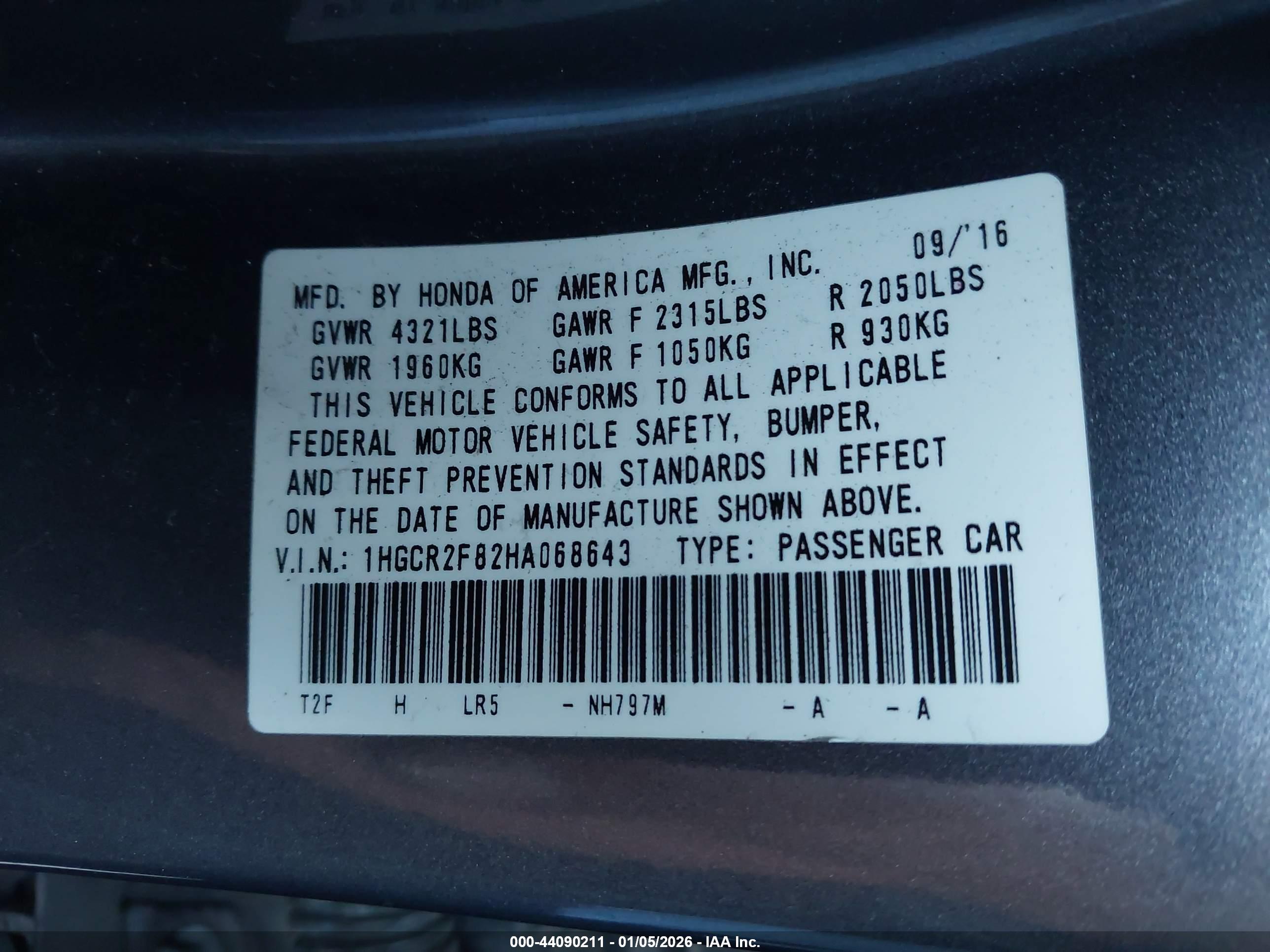 HONDA ACCORD image 9