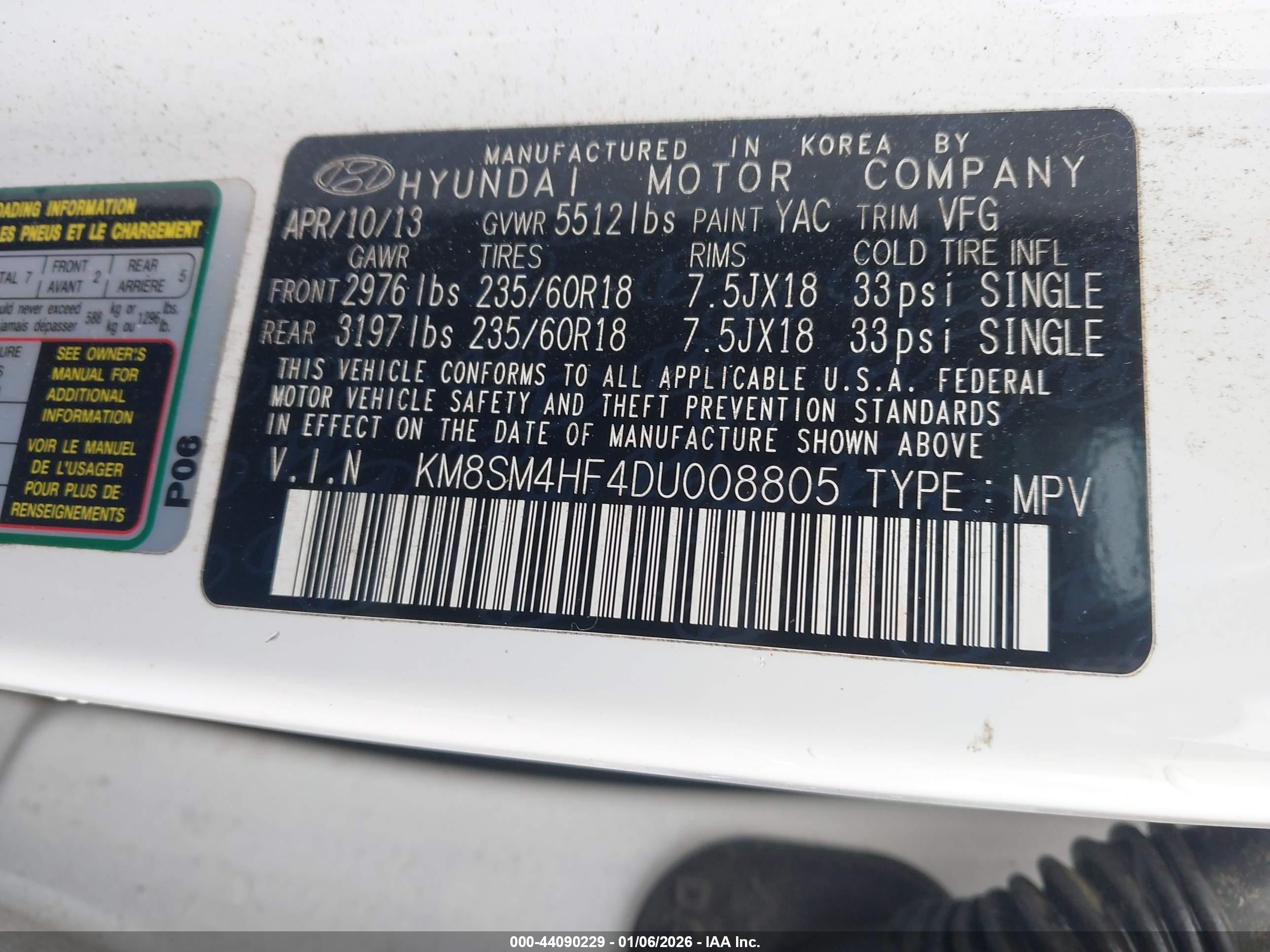 HYUNDAI SANTA image 9