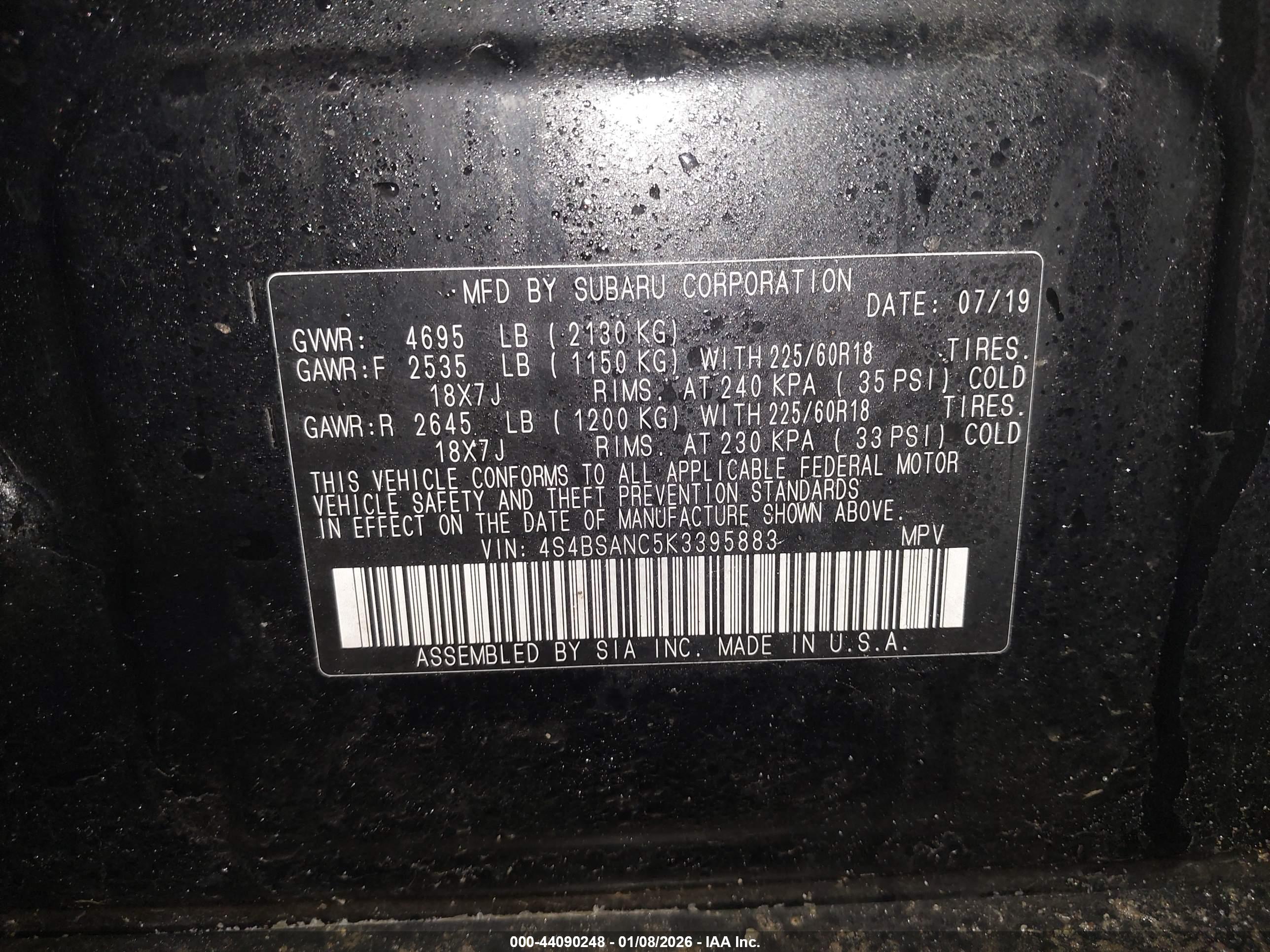 SUBARU OUTBACK image 9