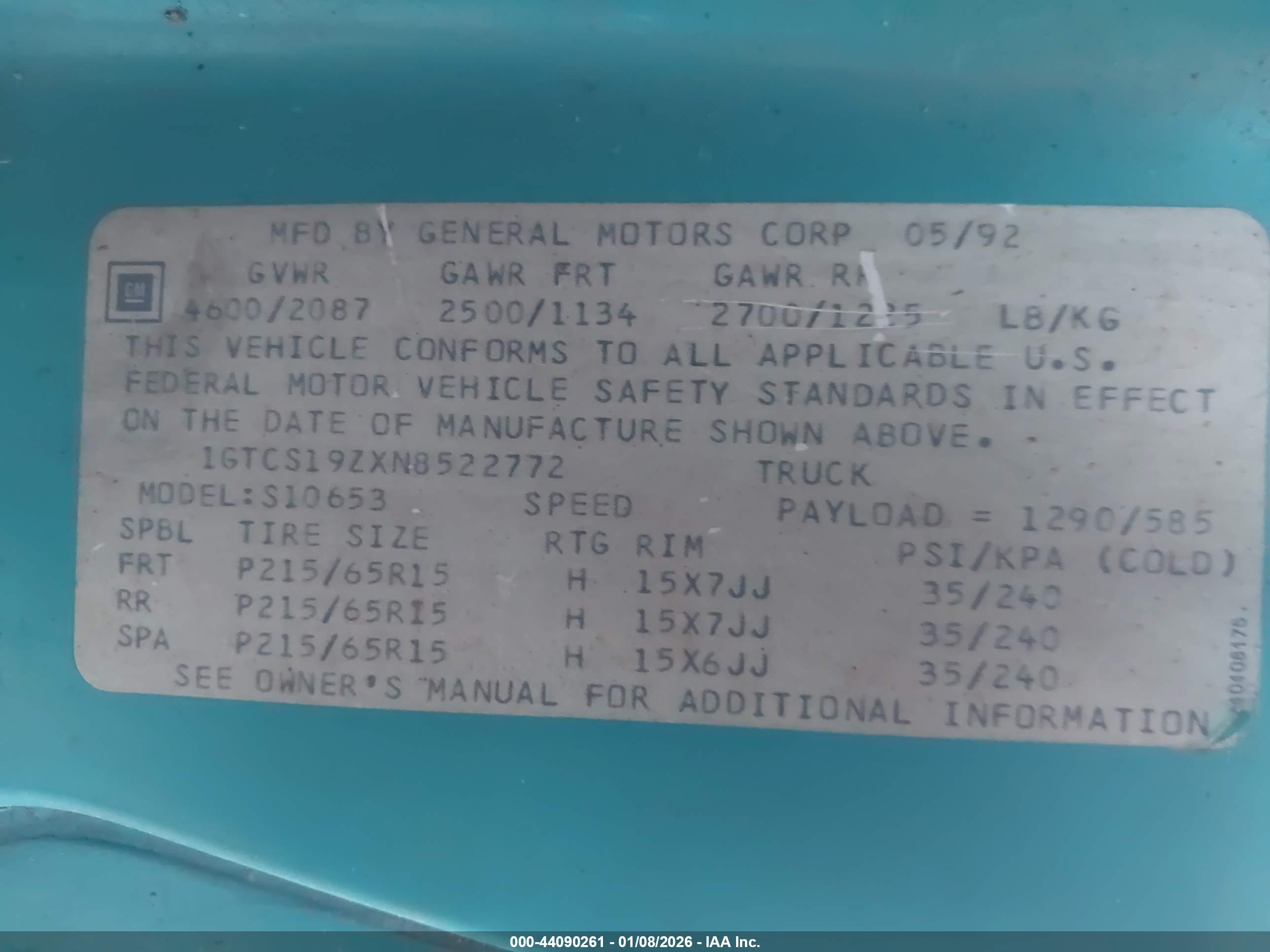 GMC SONOMA image 9