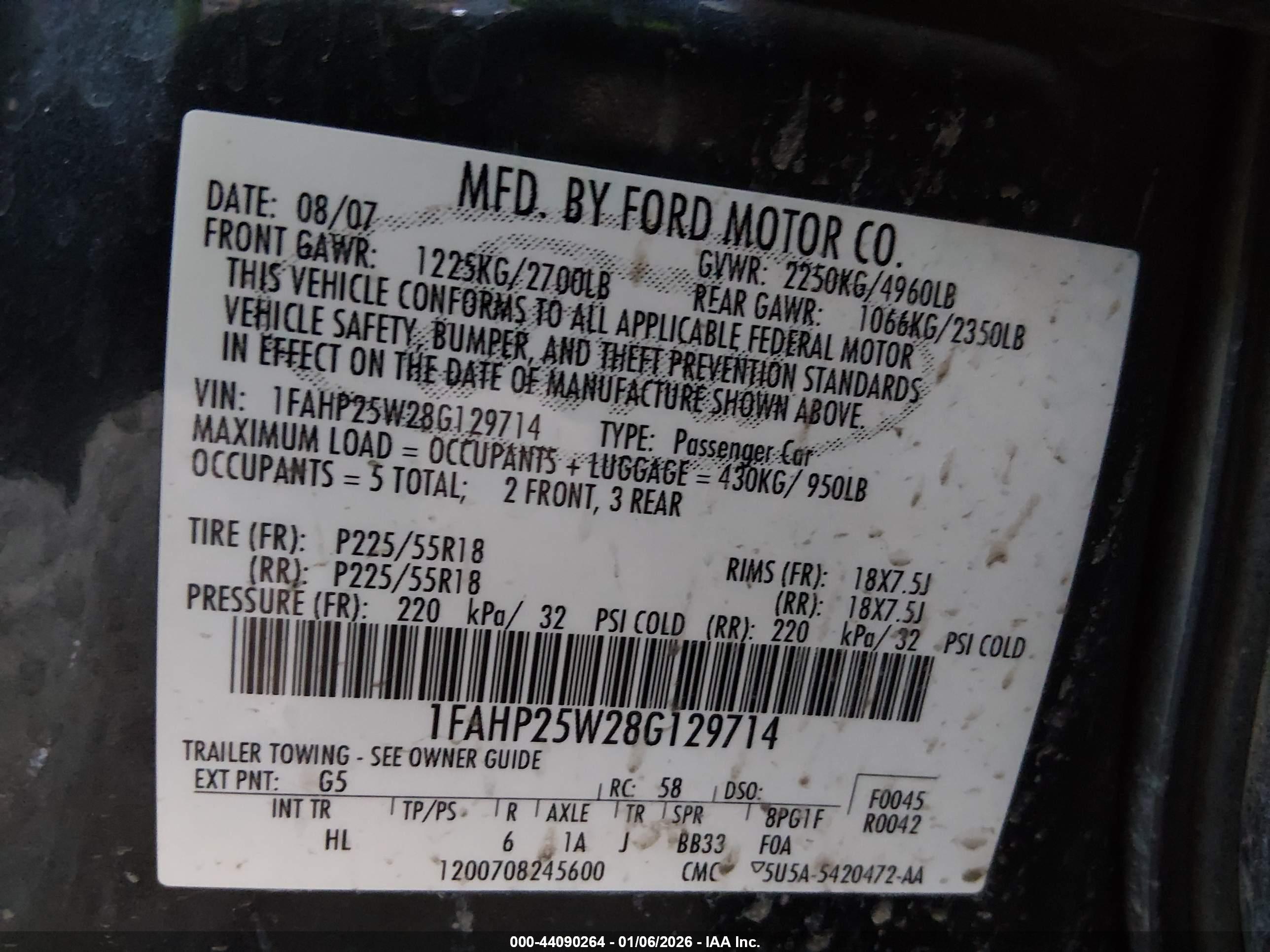 FORD TAURUS image 9