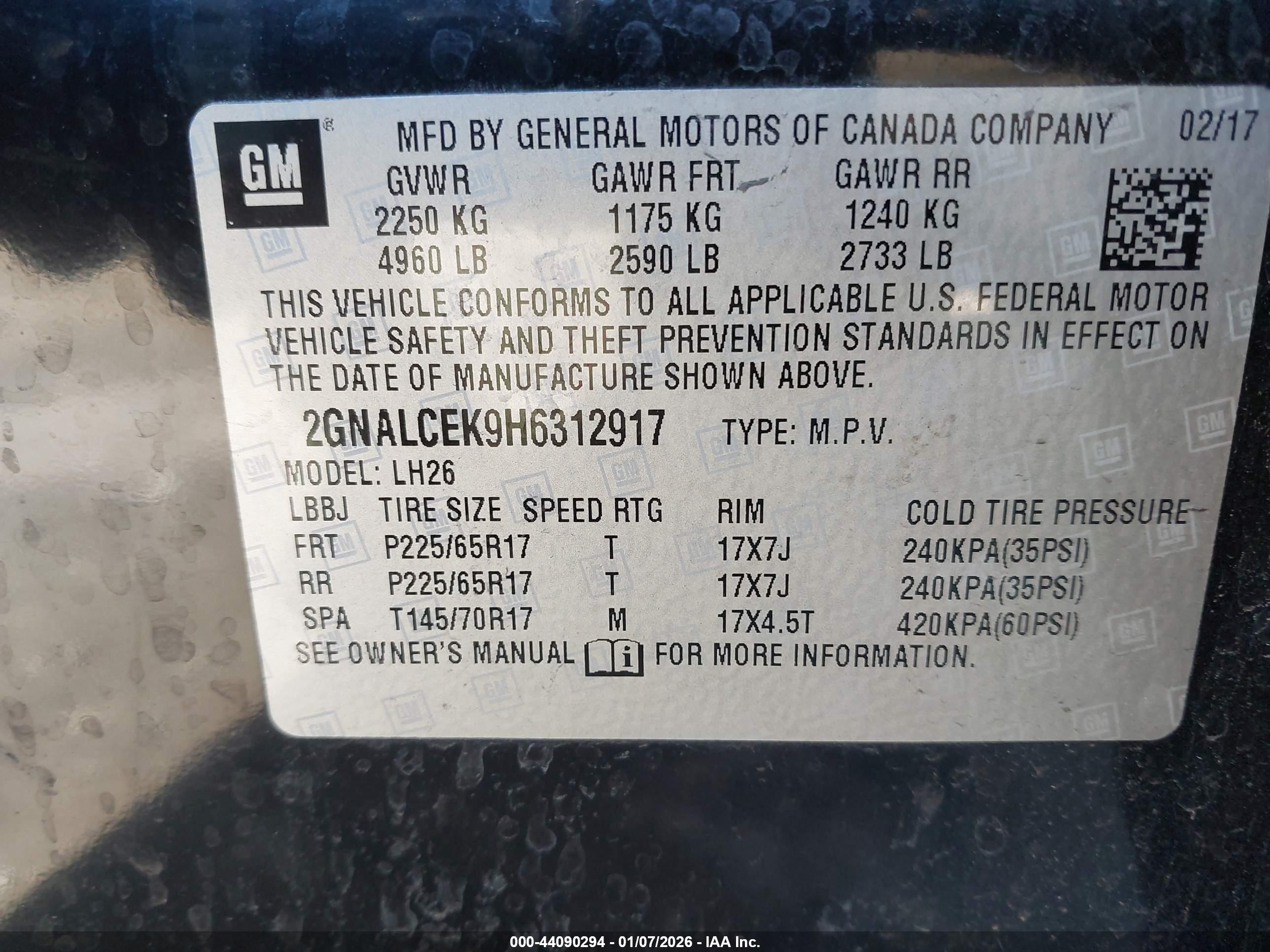 CHEVROLET EQUINOX image 9