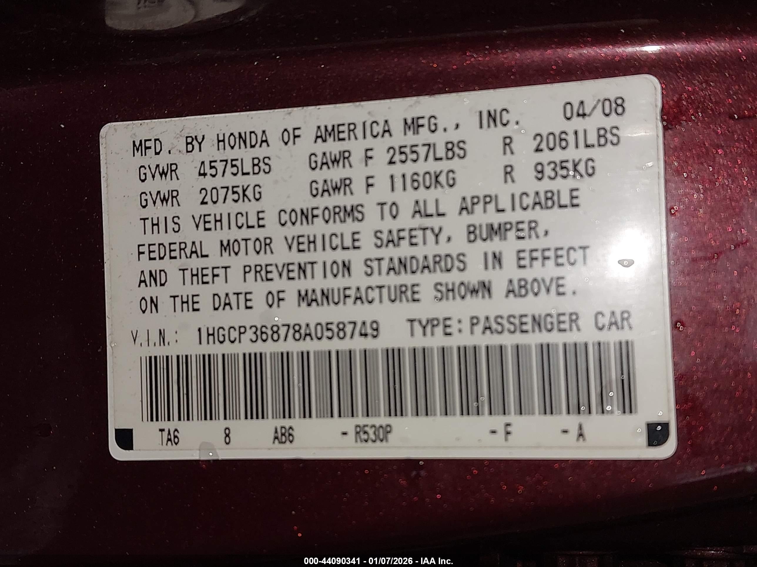 HONDA ACCORD image 9
