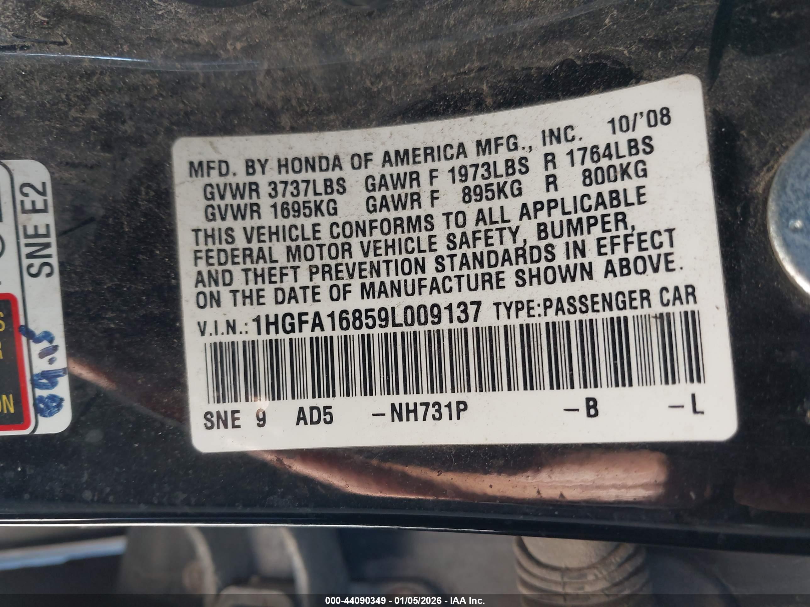 HONDA CIVIC image 9