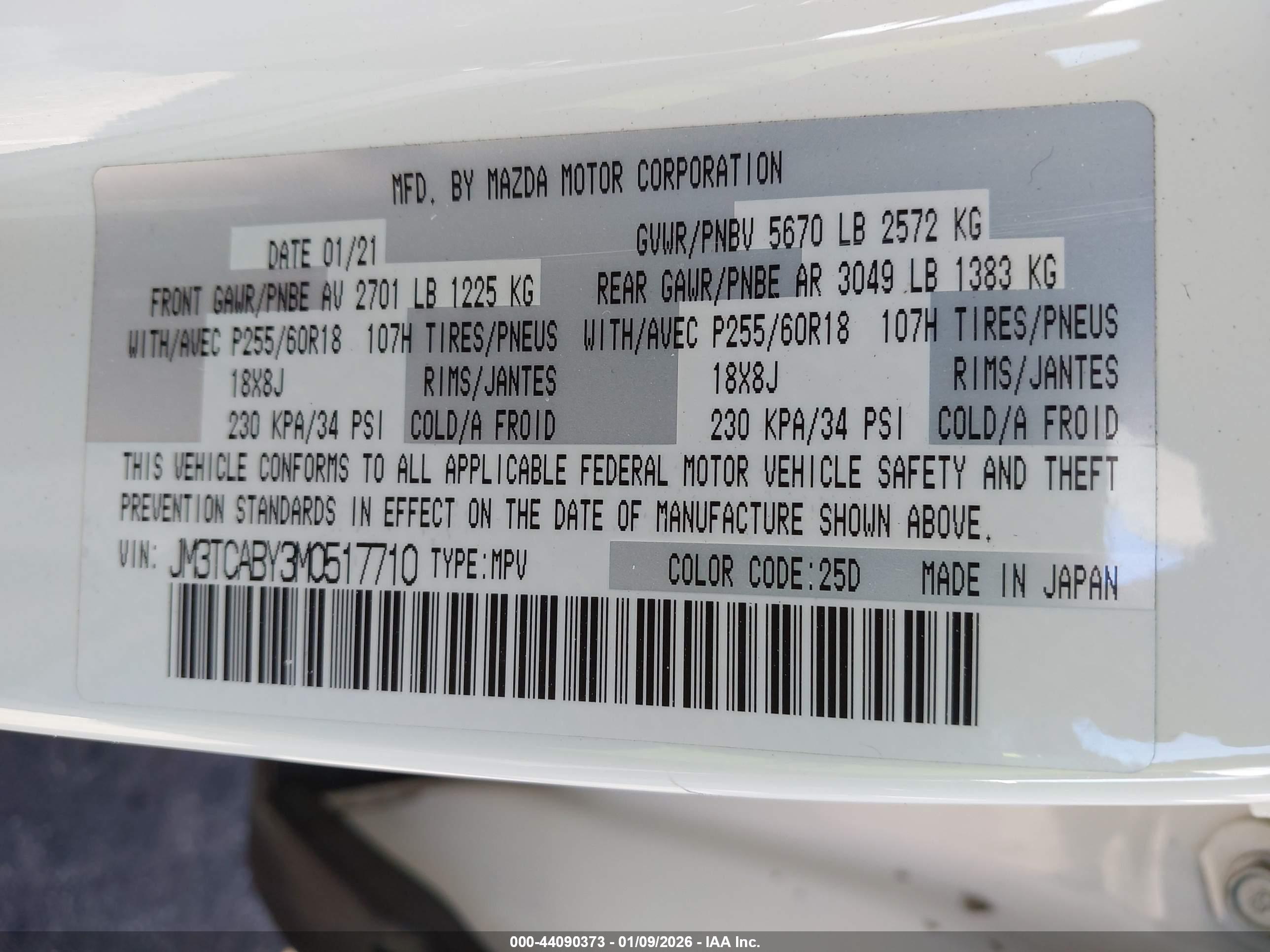 MAZDA CX-9 image 9