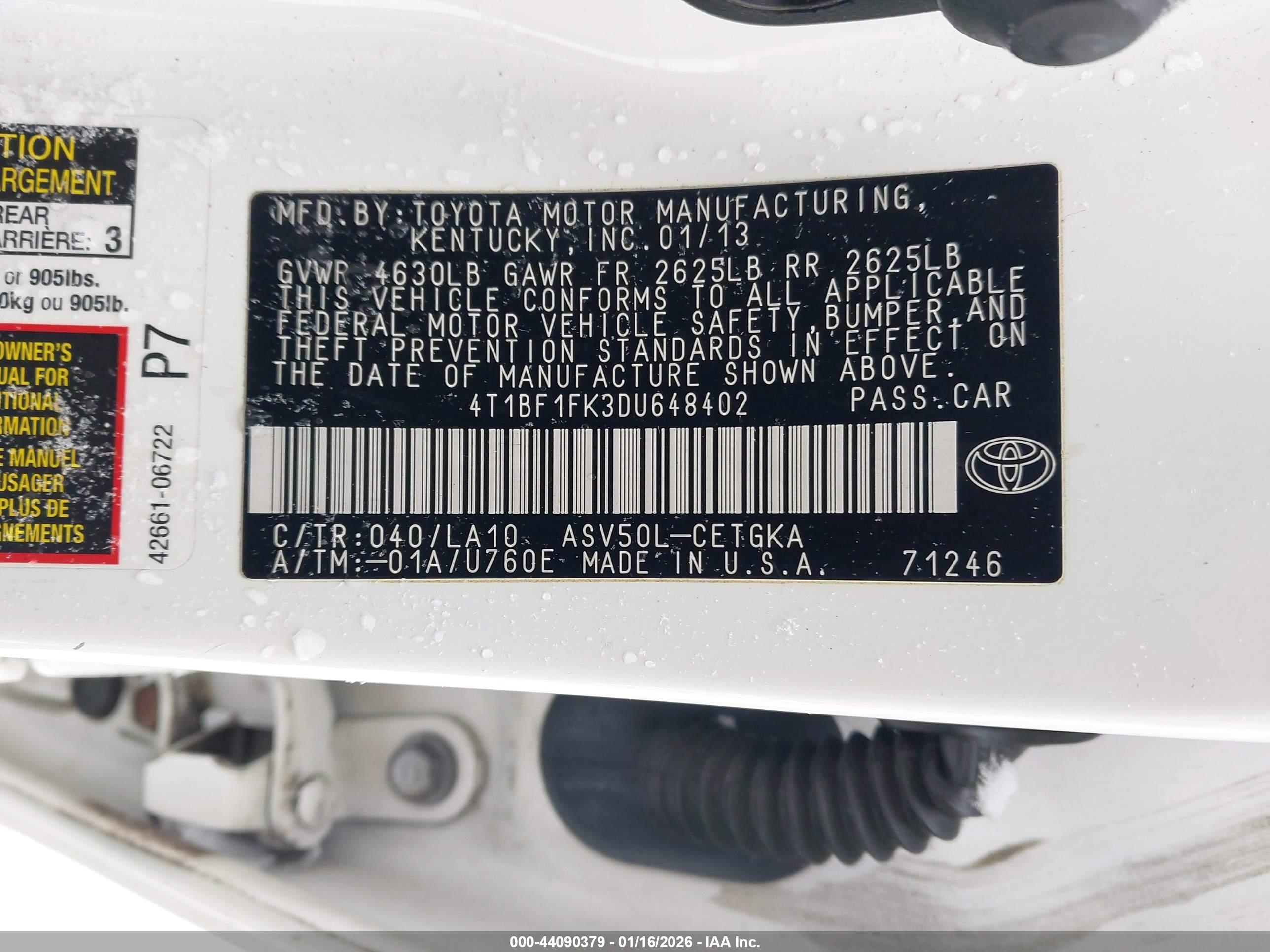 TOYOTA CAMRY image 9