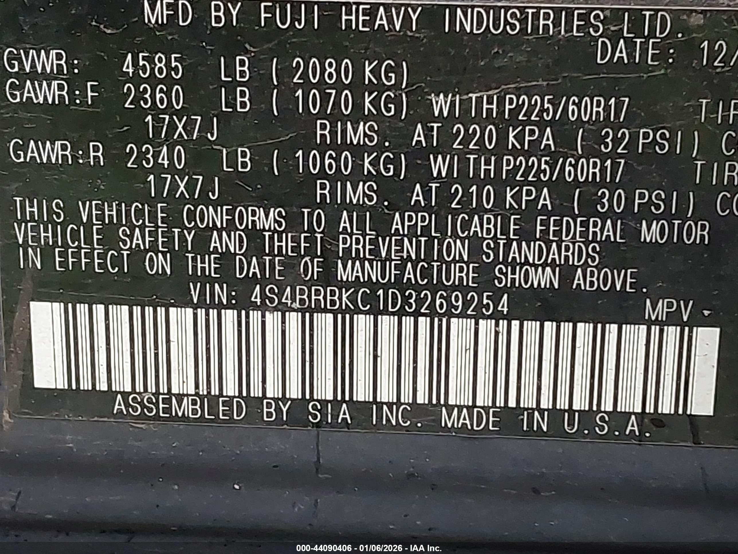 SUBARU OUTBACK image 9