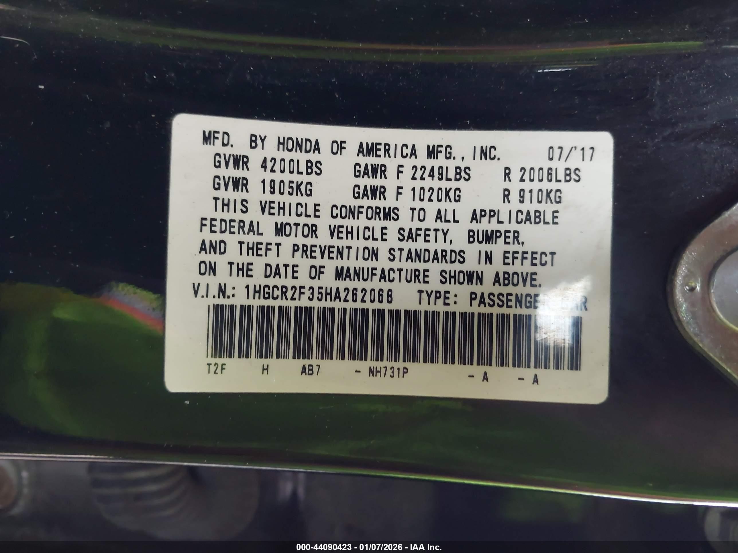 HONDA ACCORD image 9