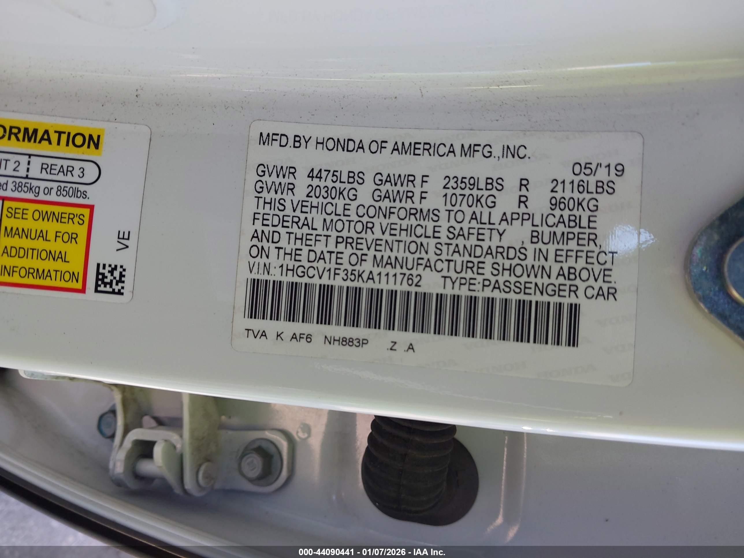 HONDA ACCORD image 9