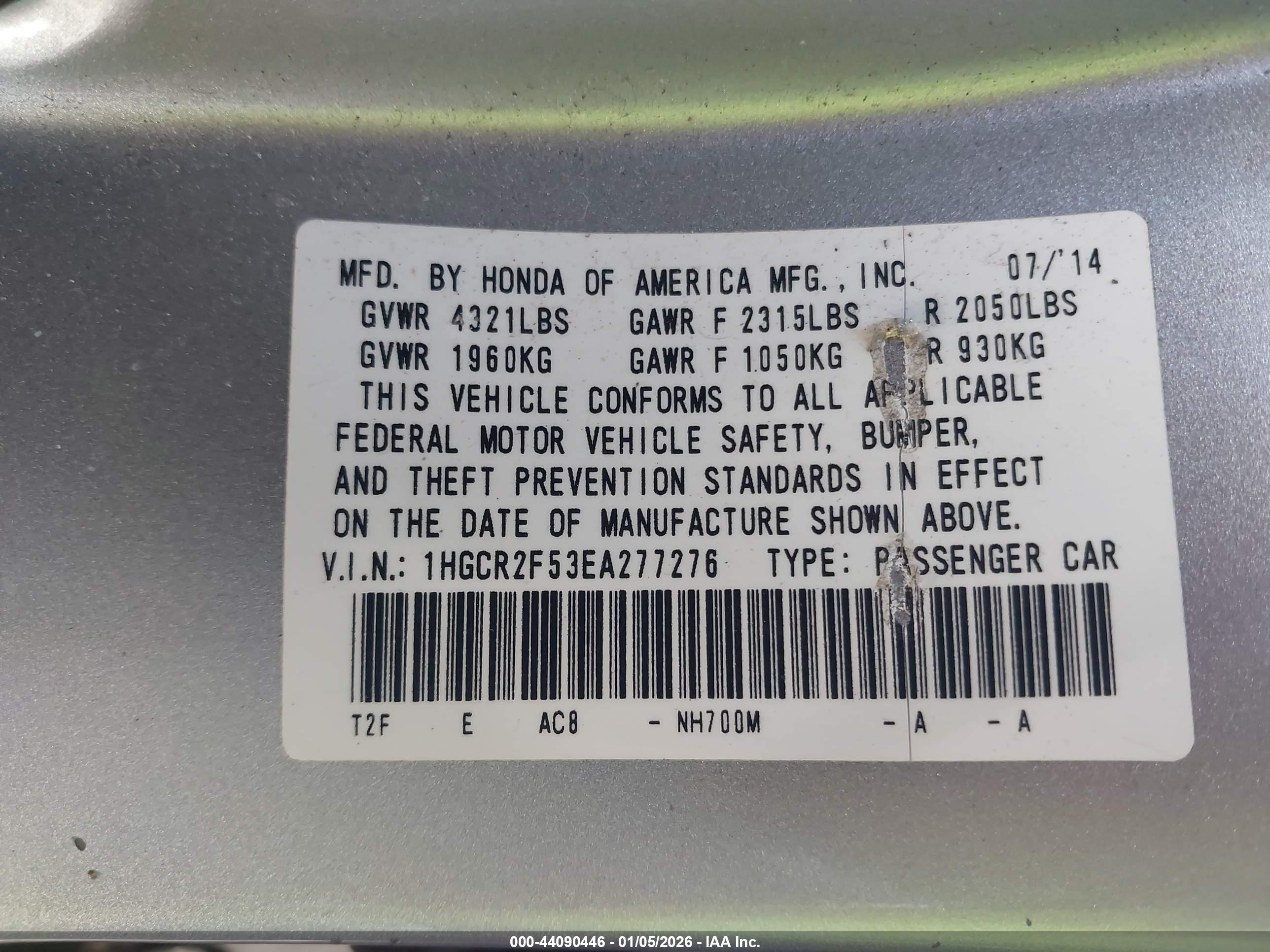 HONDA ACCORD image 9