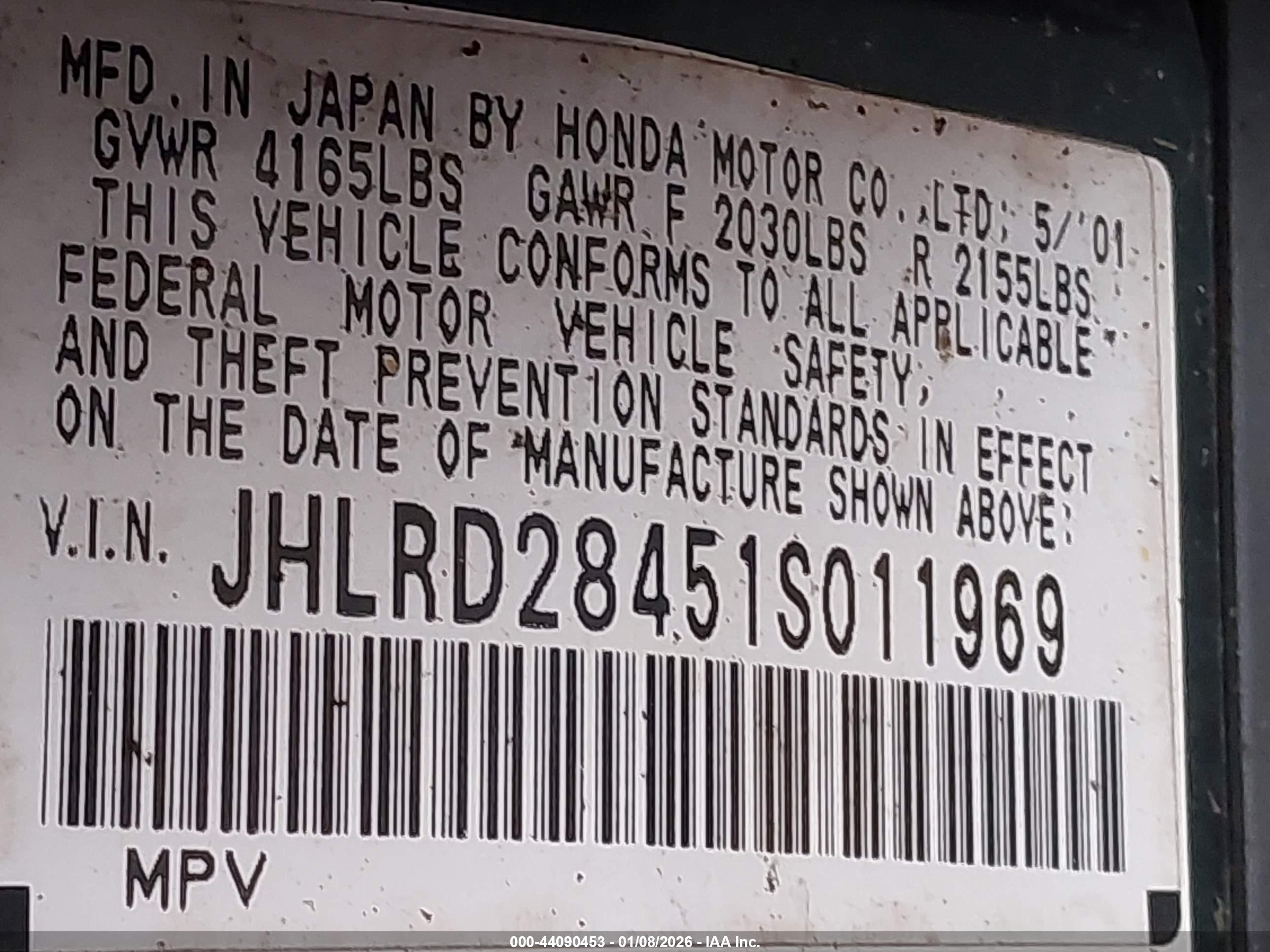HONDA CR-V image 9