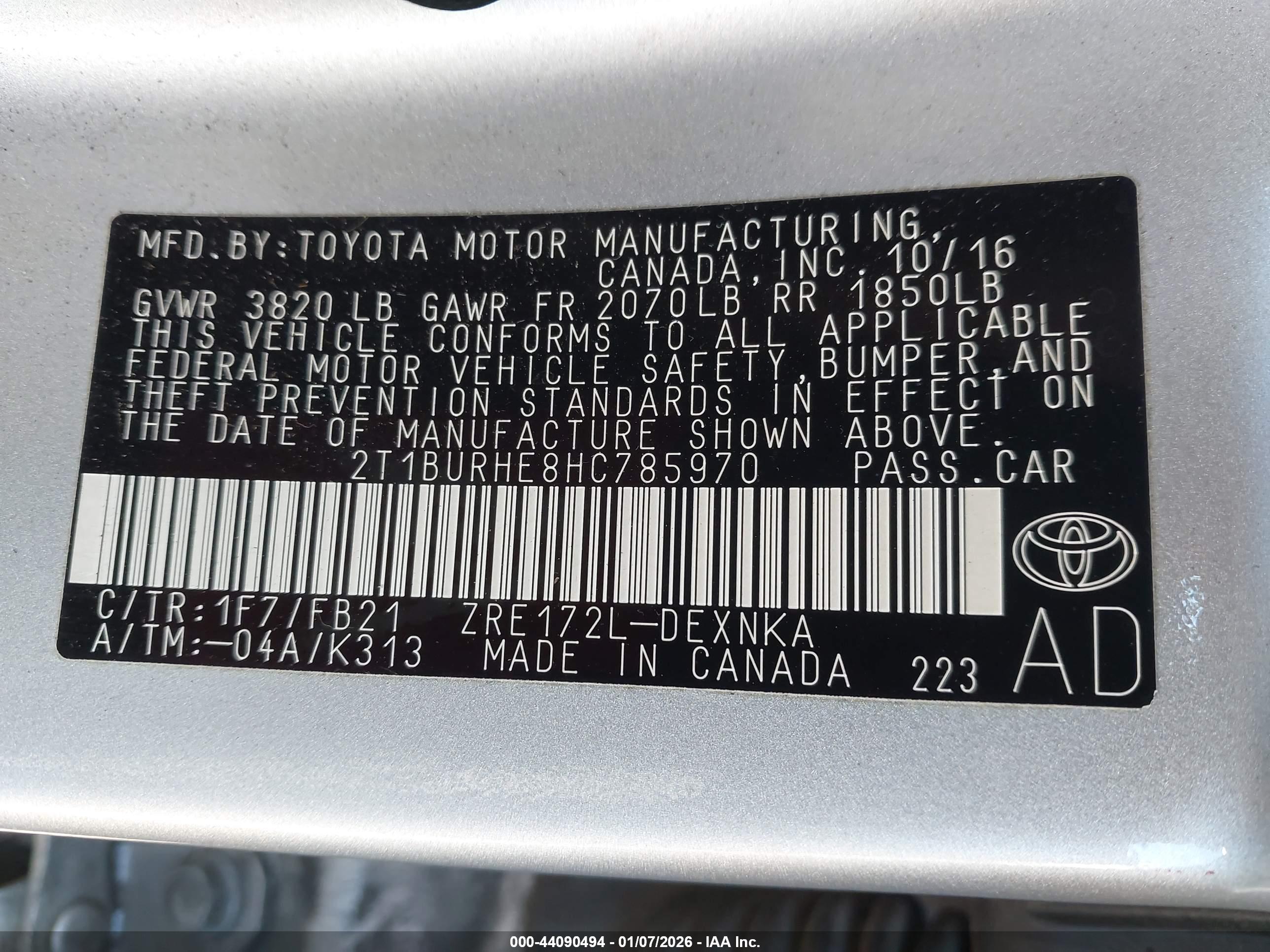 TOYOTA COROLLA image 9