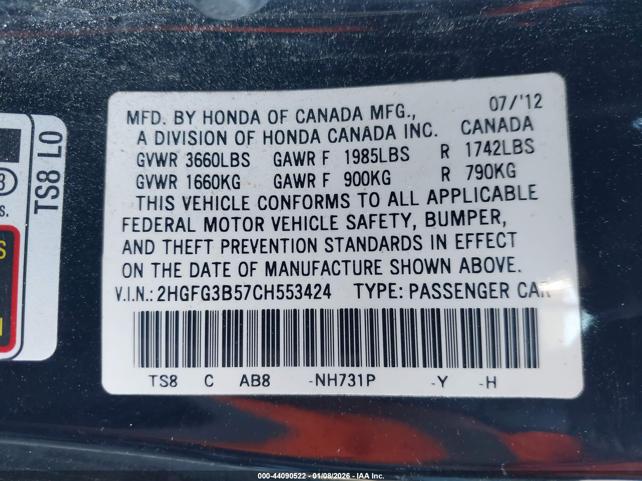 HONDA CIVIC image 9