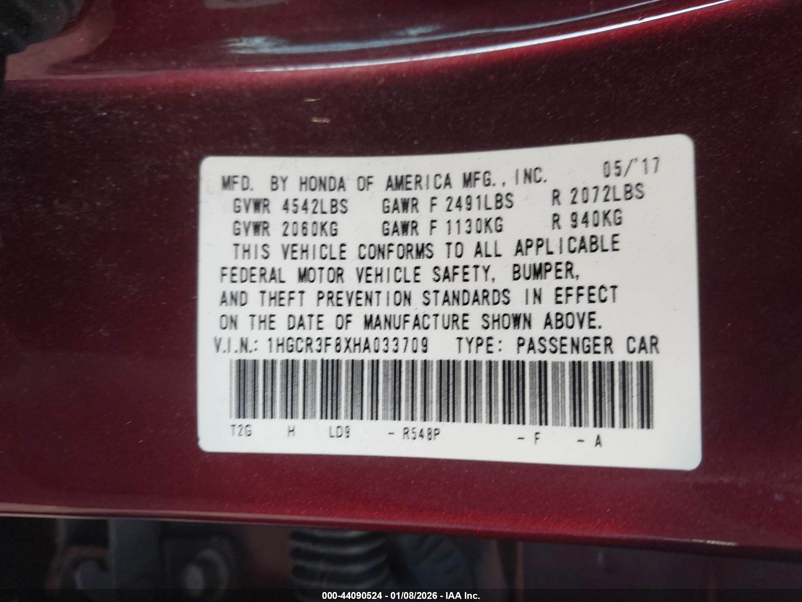 HONDA ACCORD image 9