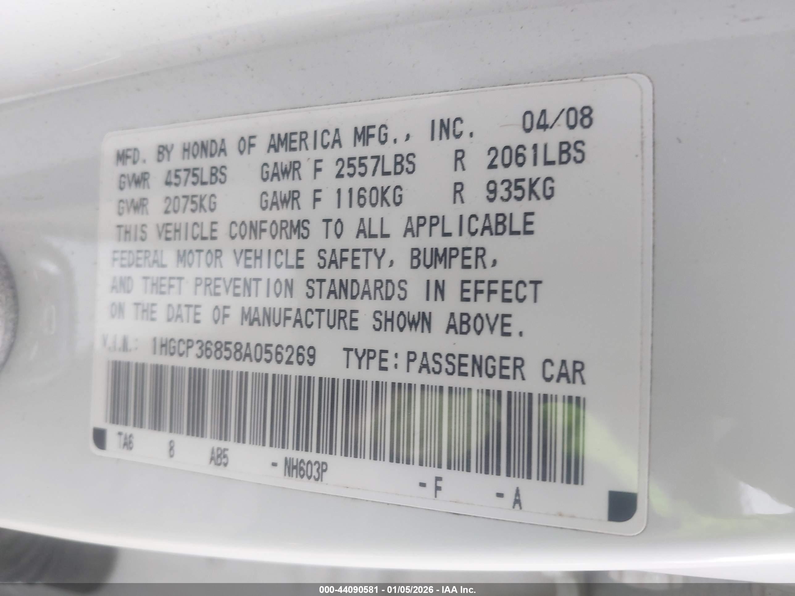 HONDA ACCORD image 9
