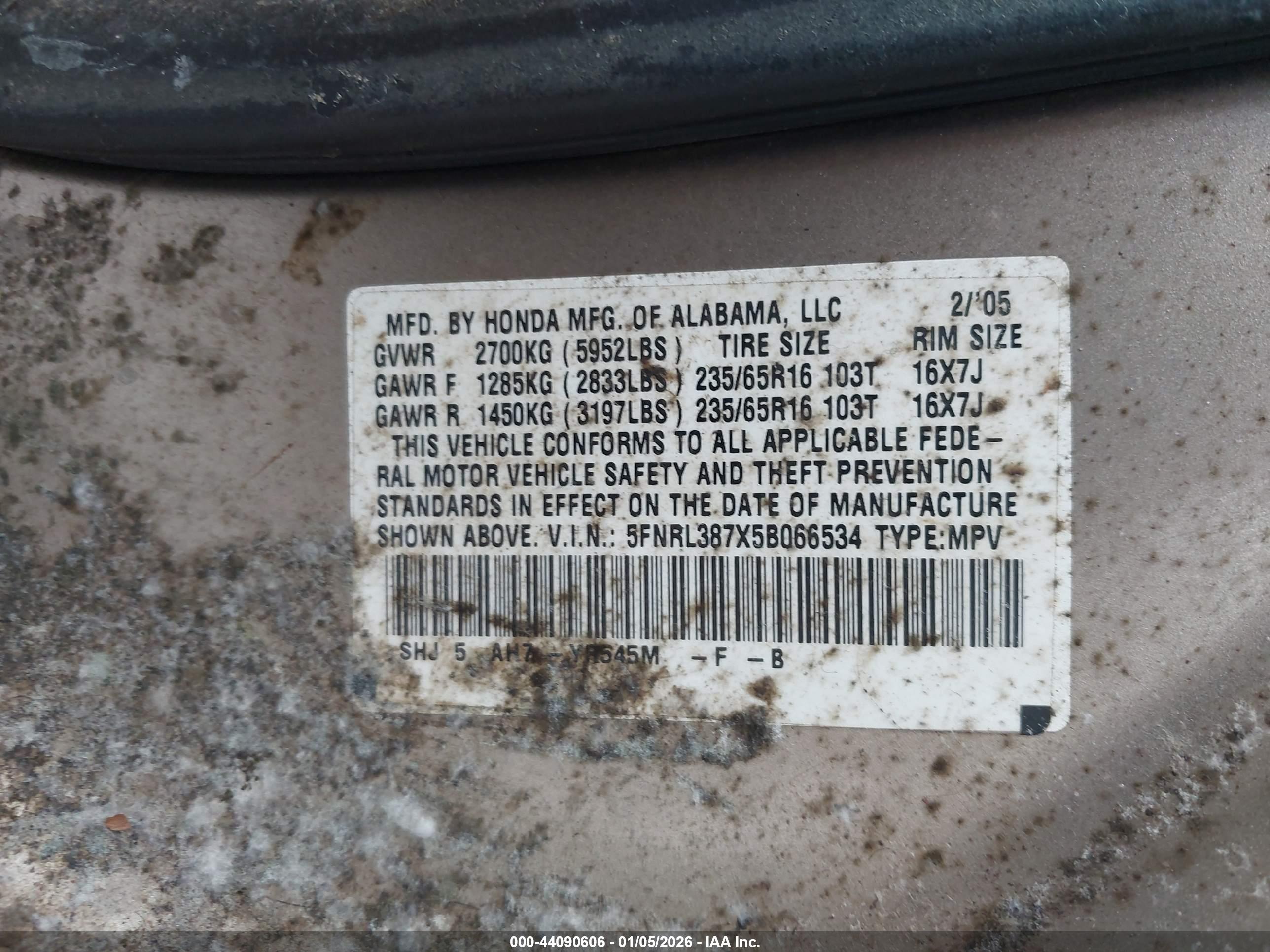 HONDA ODYSSEY image 9