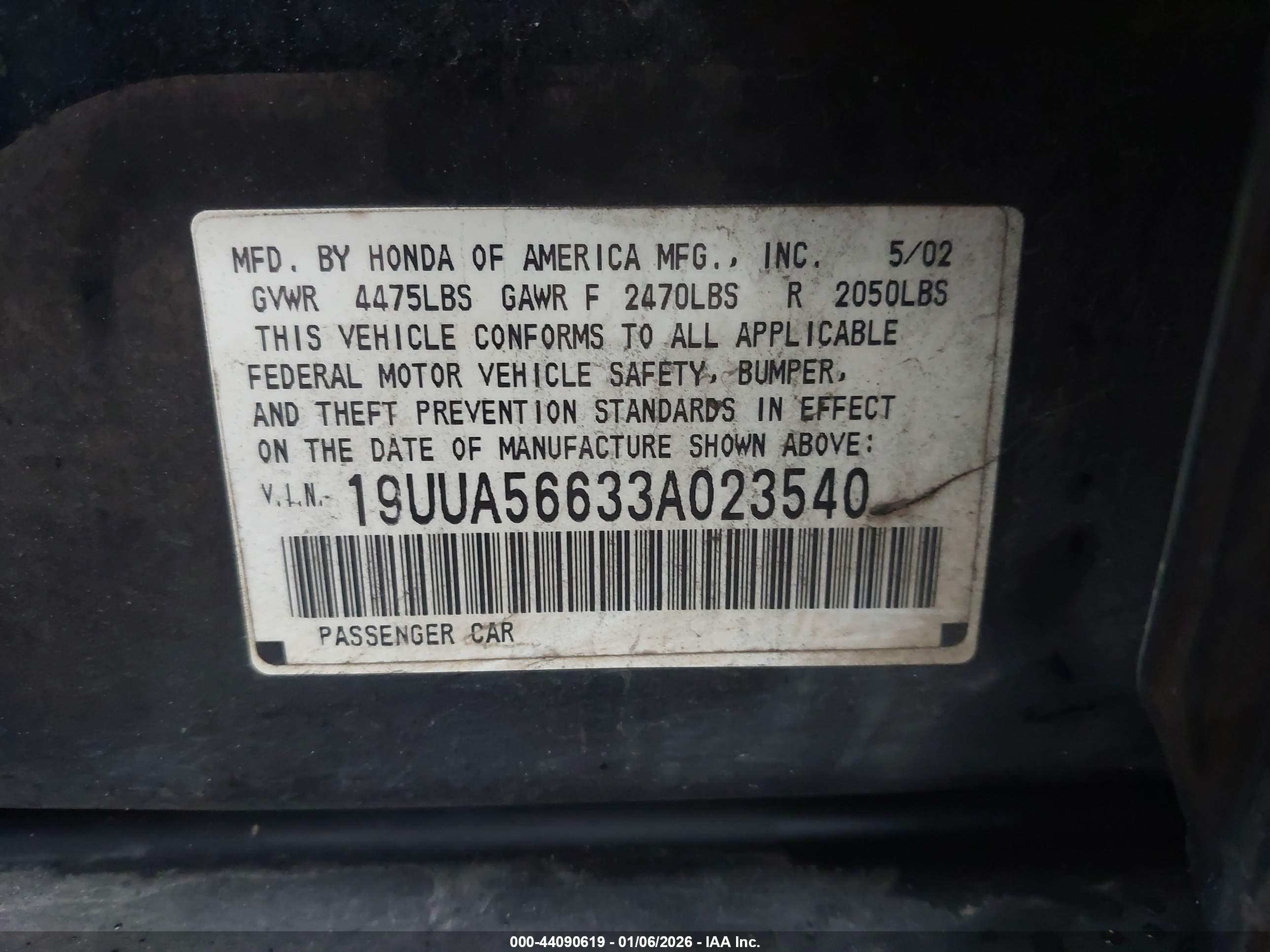 ACURA TL image 9