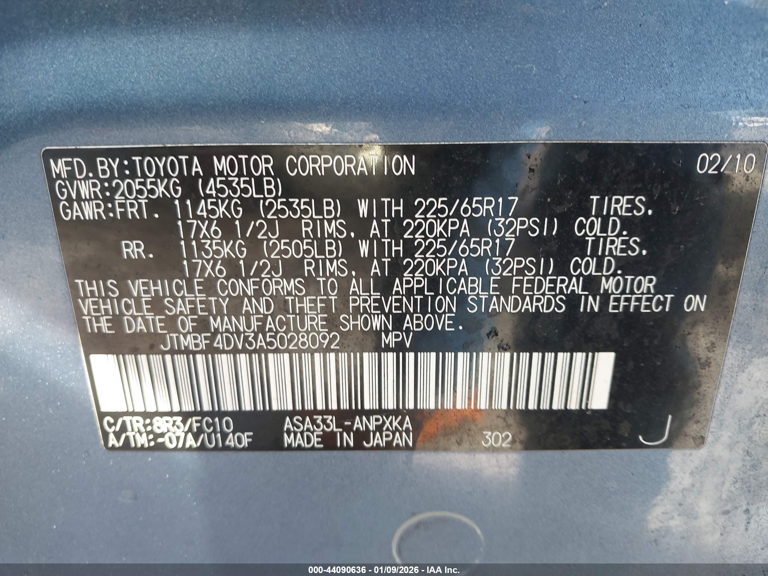 TOYOTA RAV4 image 9