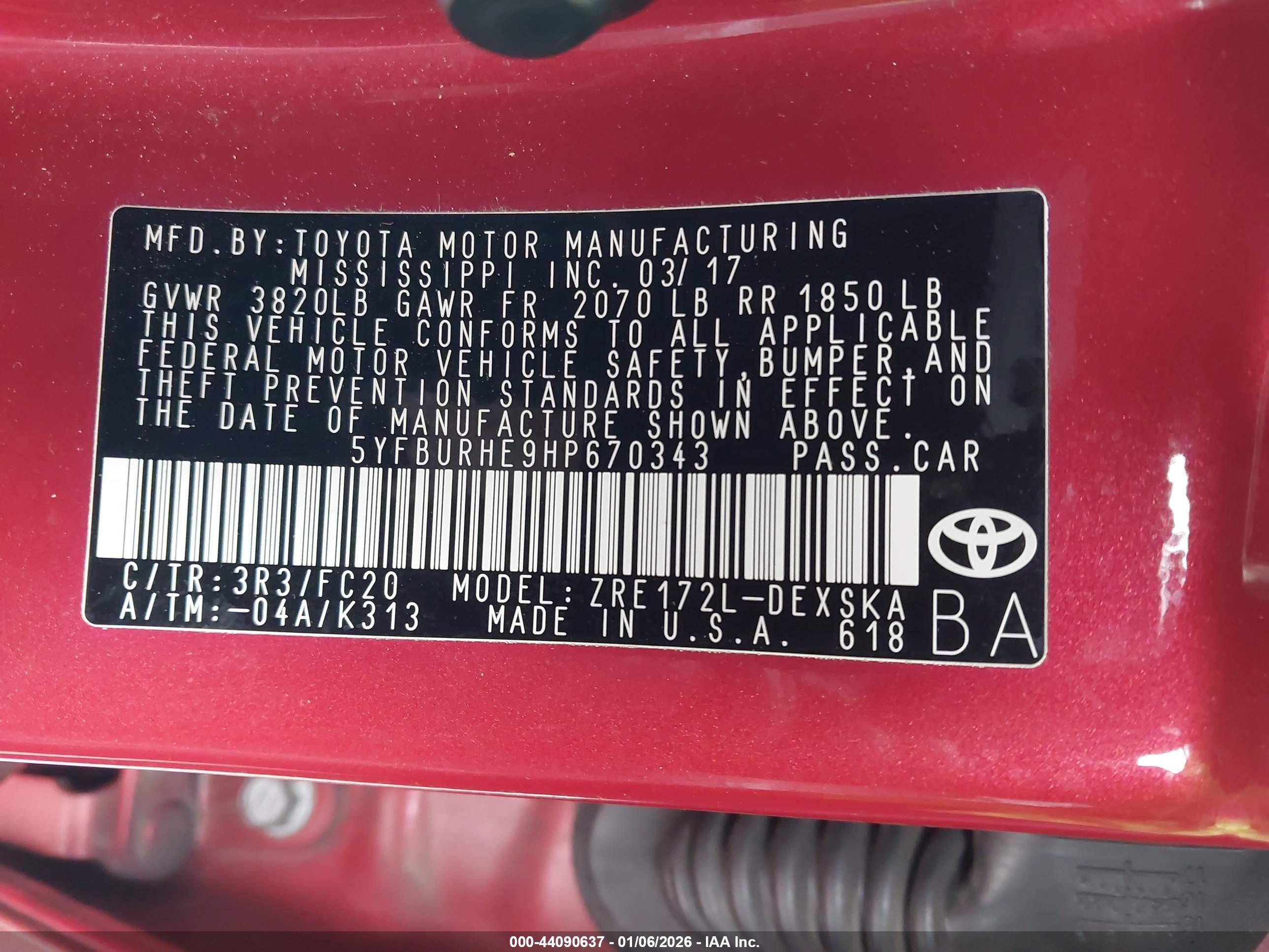 TOYOTA COROLLA image 9