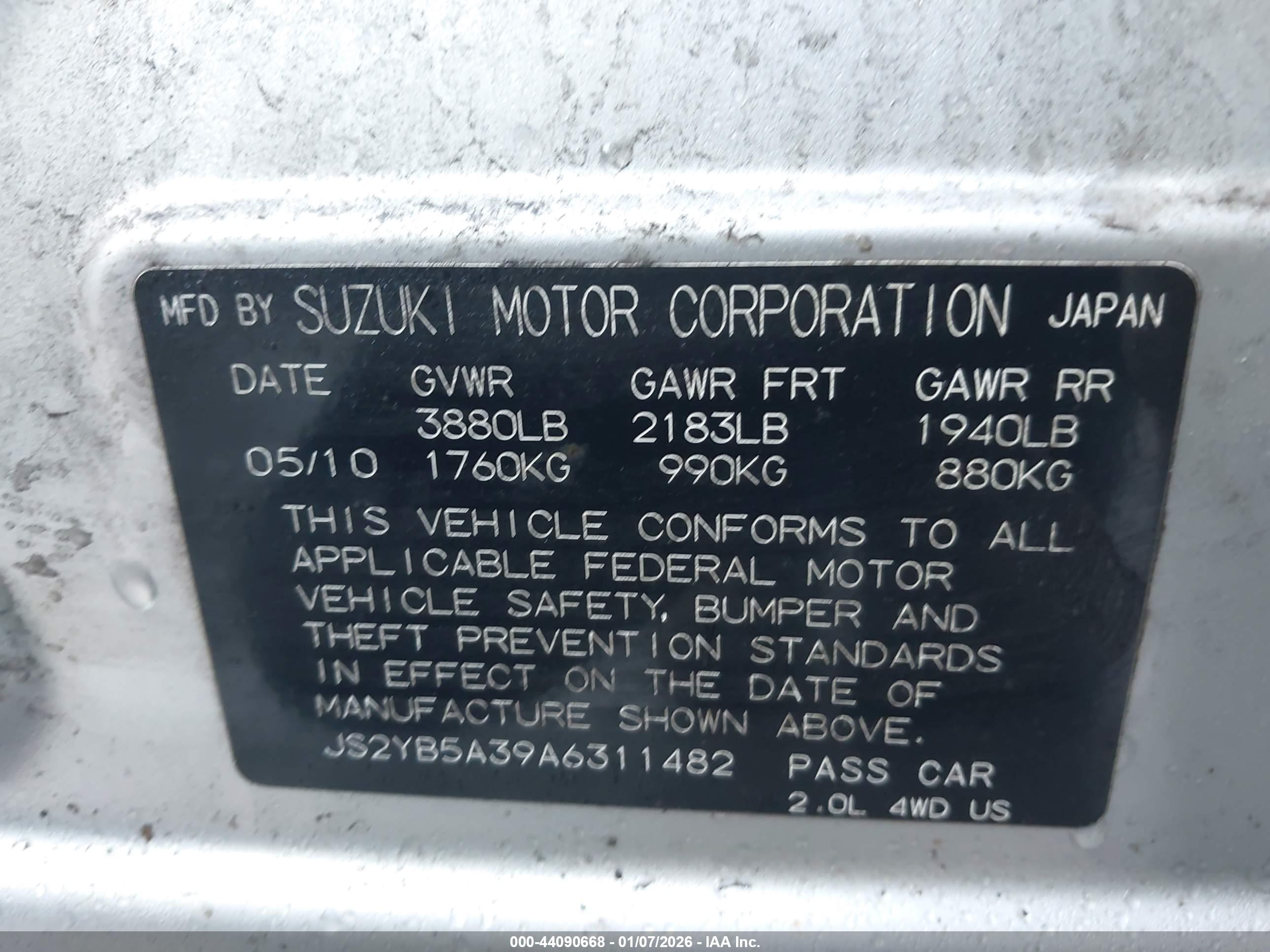 SUZUKI SX4 image 9