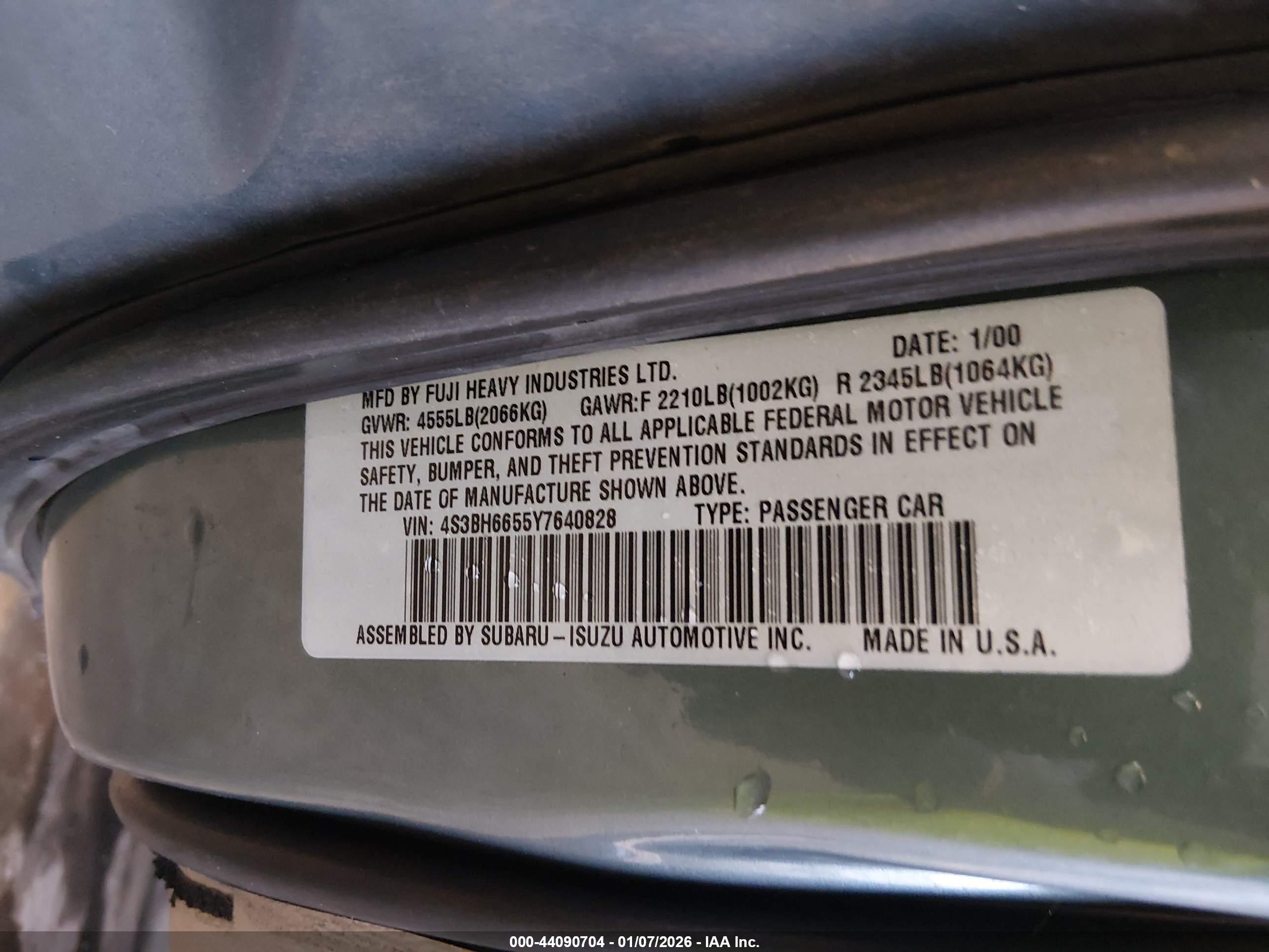 SUBARU OUTBACK image 9