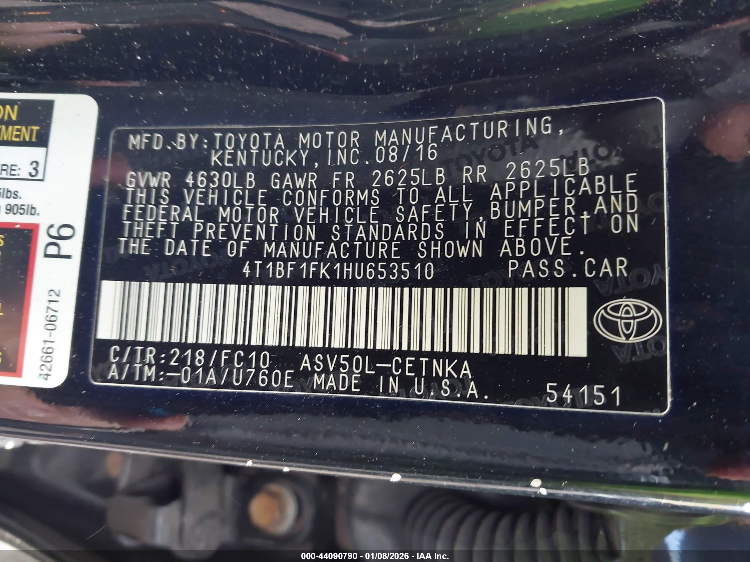 TOYOTA CAMRY image 9