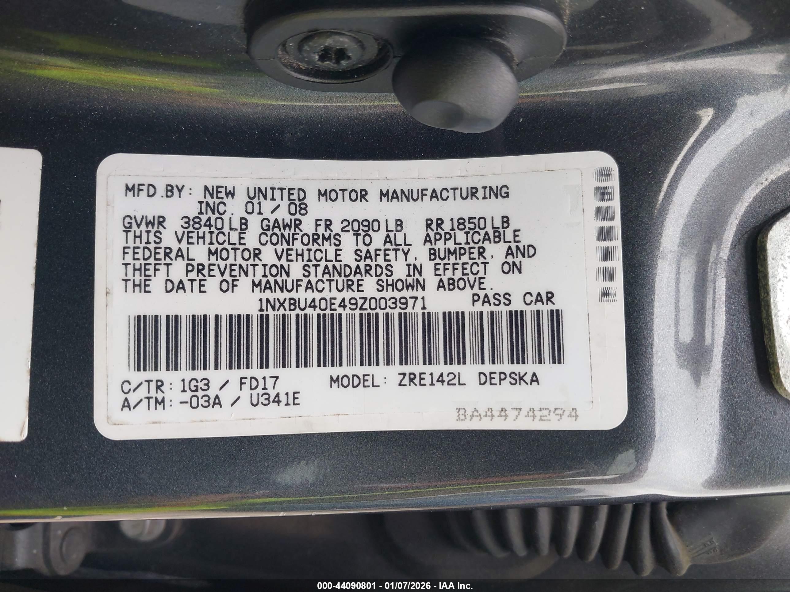 TOYOTA COROLLA image 9