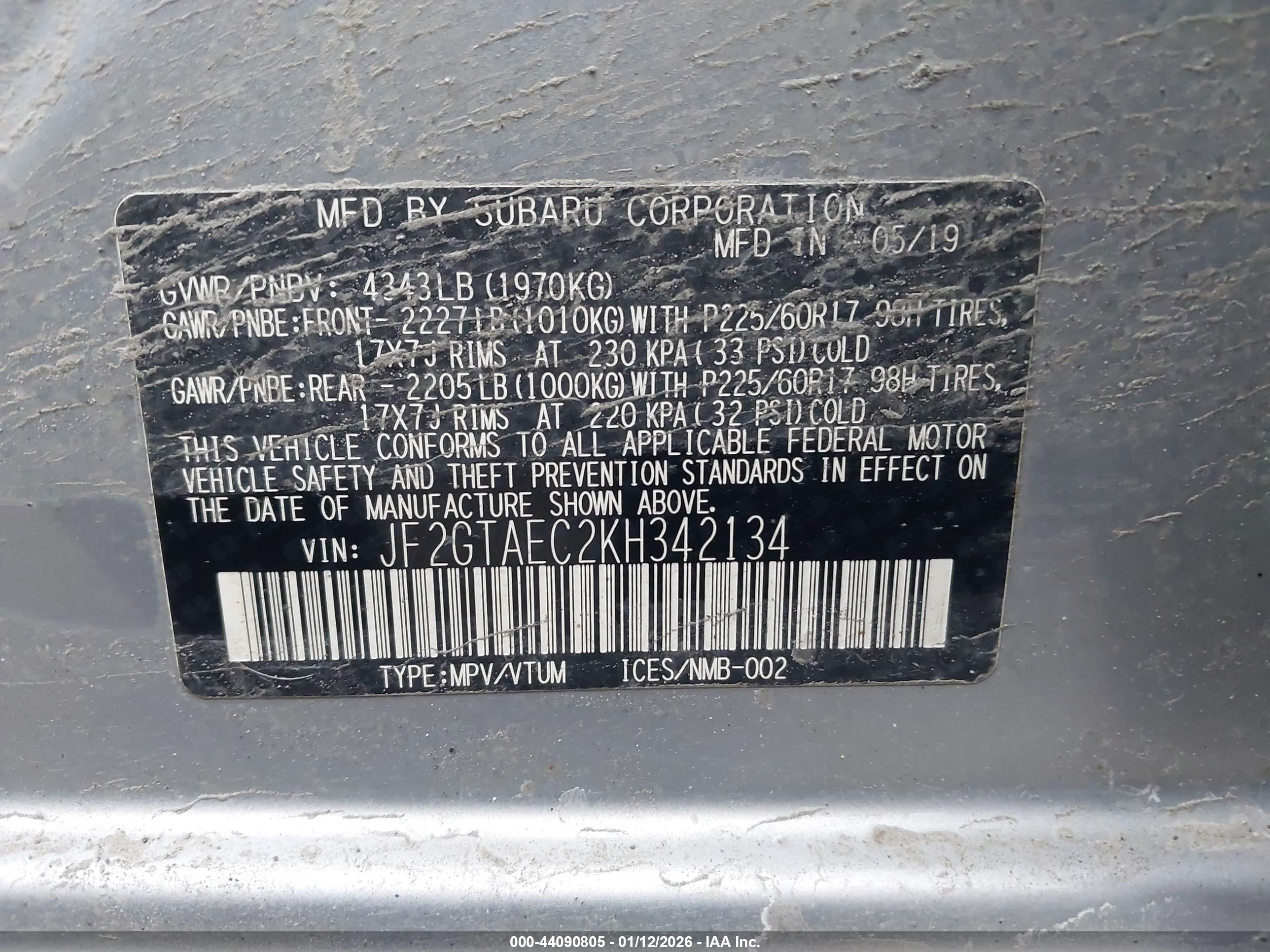 SUBARU CROSSTREK image 9
